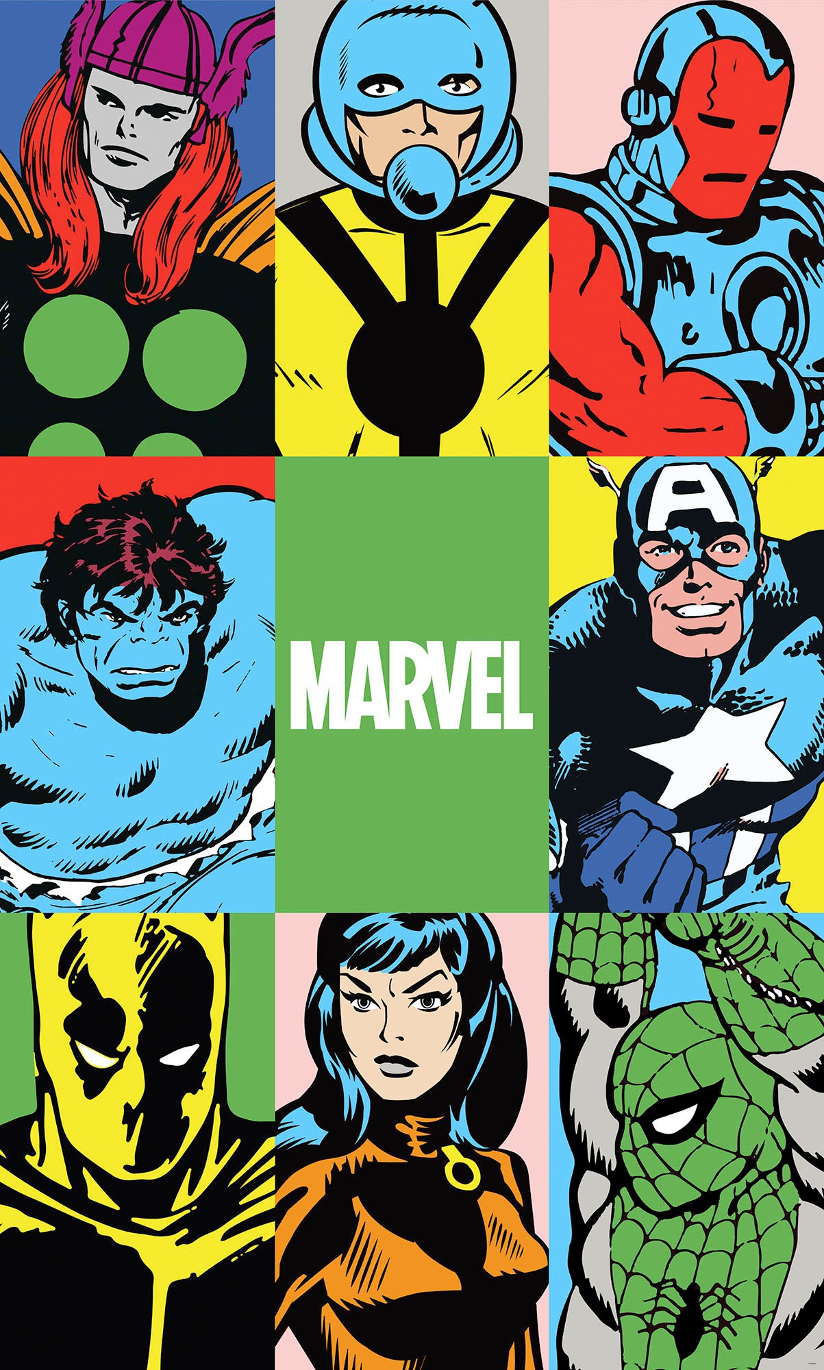 Komar Vliestapete »Marvel PowerUp Team«, 150x250 cm (Breite x Höhe) günstig online kaufen