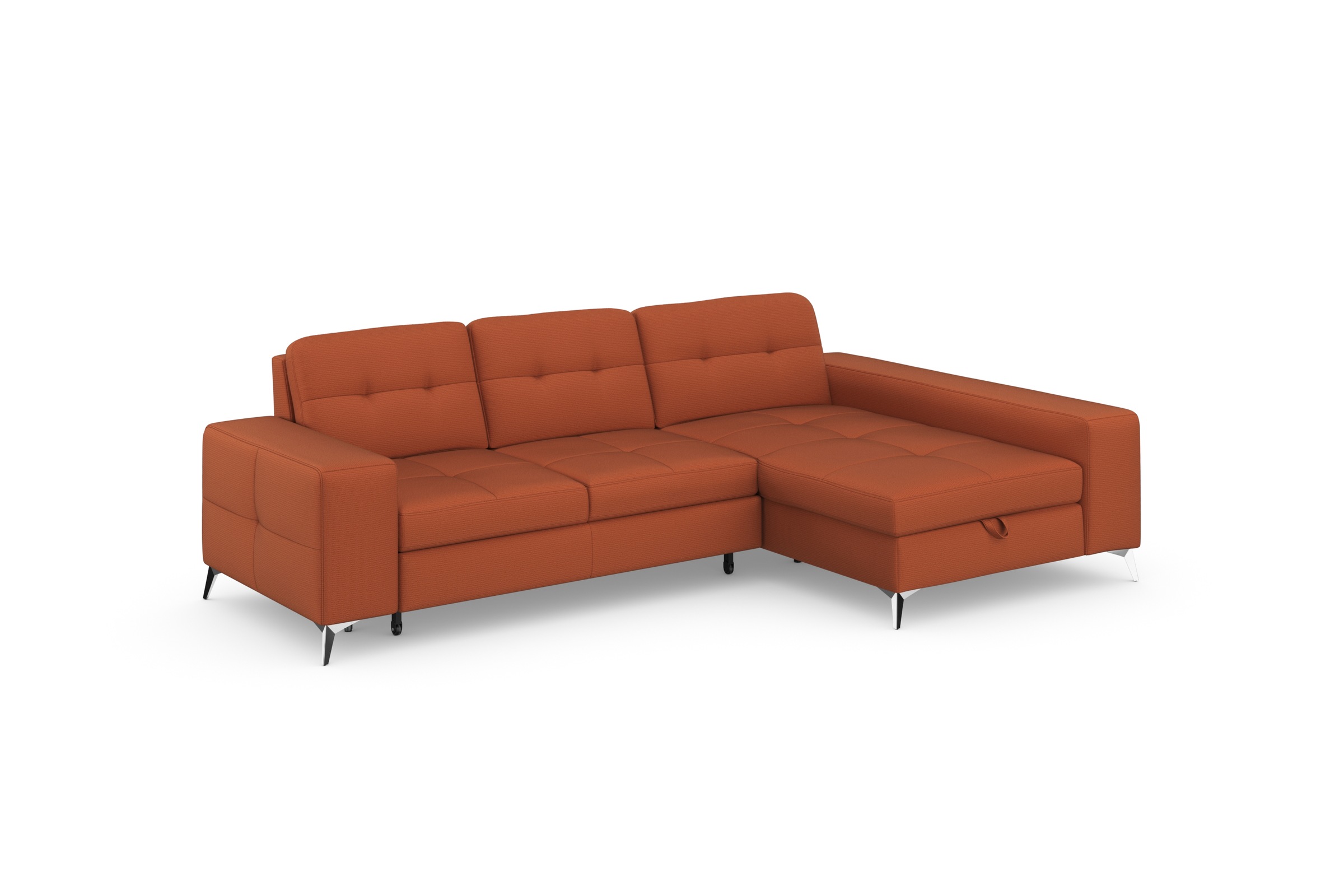 sit&more Ecksofa »Baviene L-Form«, inklusive Sitztiefenverstellung und Federkern, wahlweise Bettfunktion