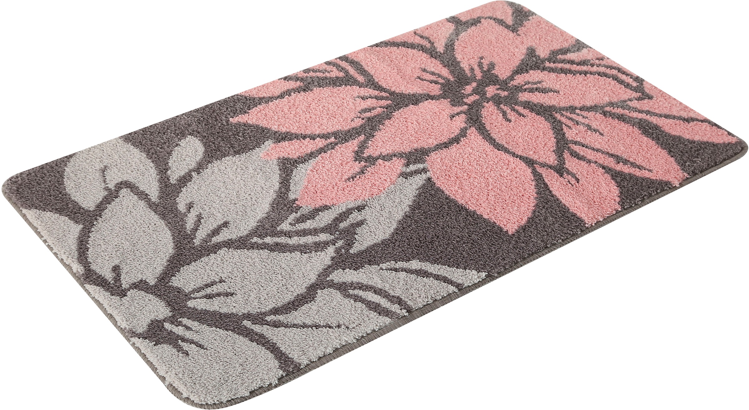 Badematte »Susan«, fußbodenheizungsgeeignet-strapazierfähig, Blumen-Muster, günstig online kaufen