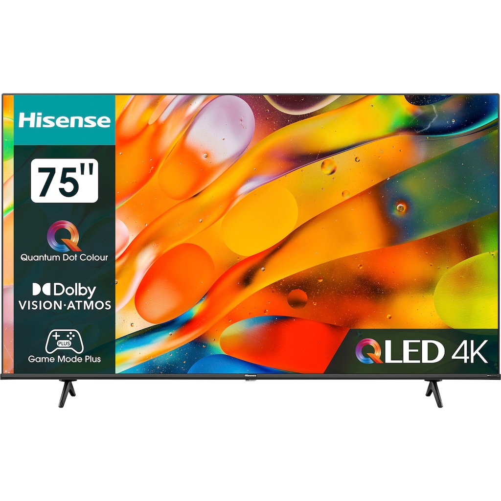 Hisense LED-Fernseher »75E77KQ«, 189 cm/75 Zoll, 4K Ultra HD, Smart-TV, 4K UHD