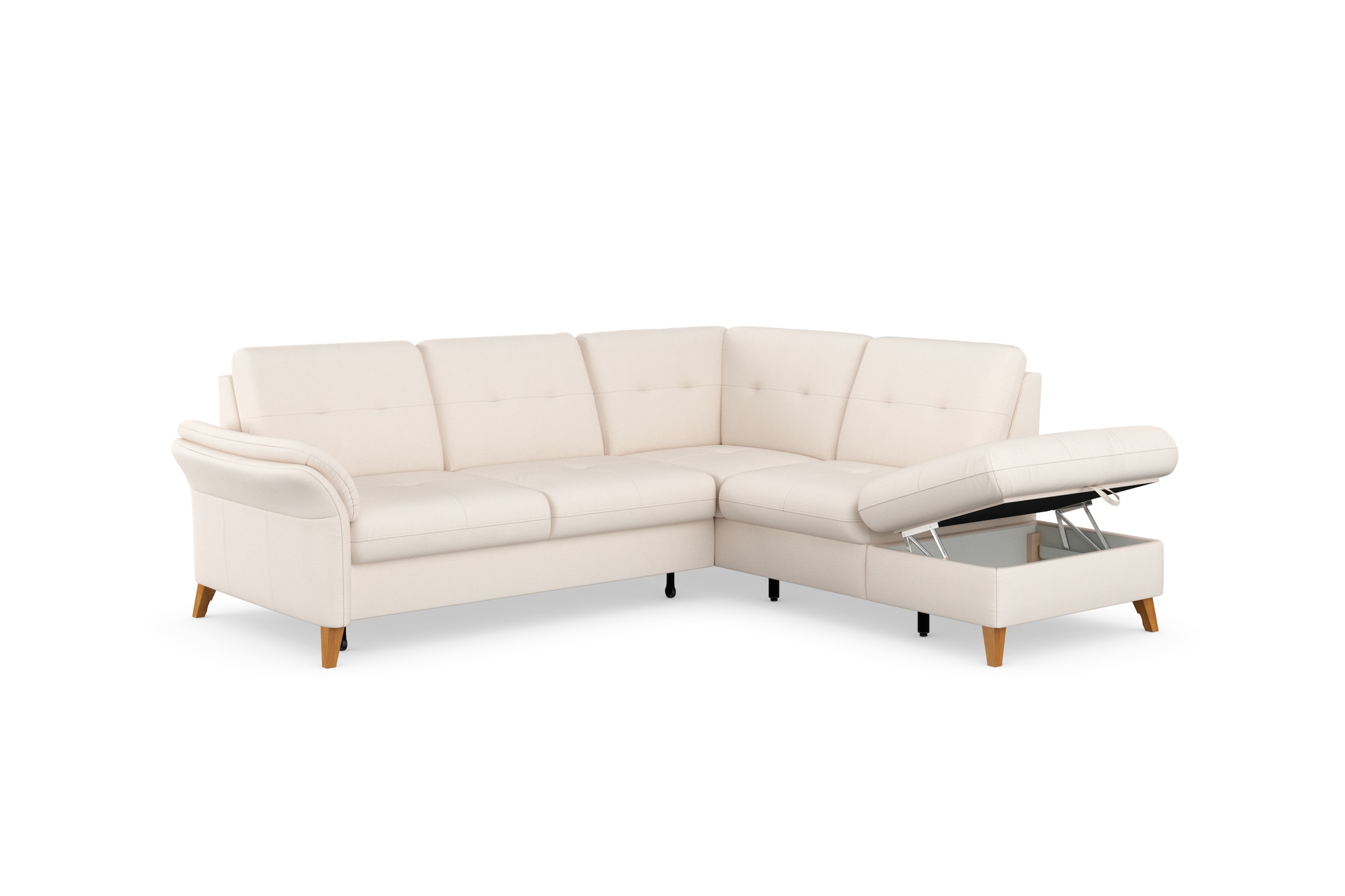 sit&more Ecksofa »Göteborg«, inkl. Sitztiefenverstellung, wahlweise mit Bettfunktion & Bettkasten