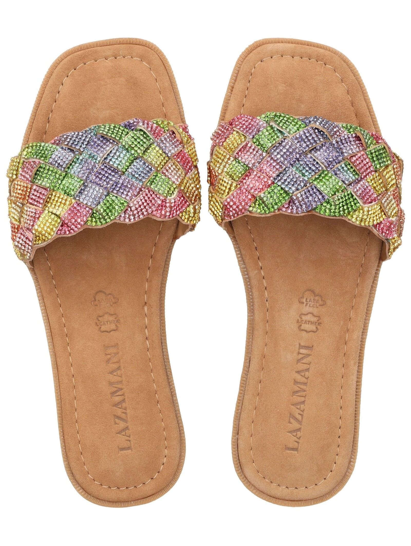 Lazamani Pantolette »Lazamani Pantoletten Leder/Textil«