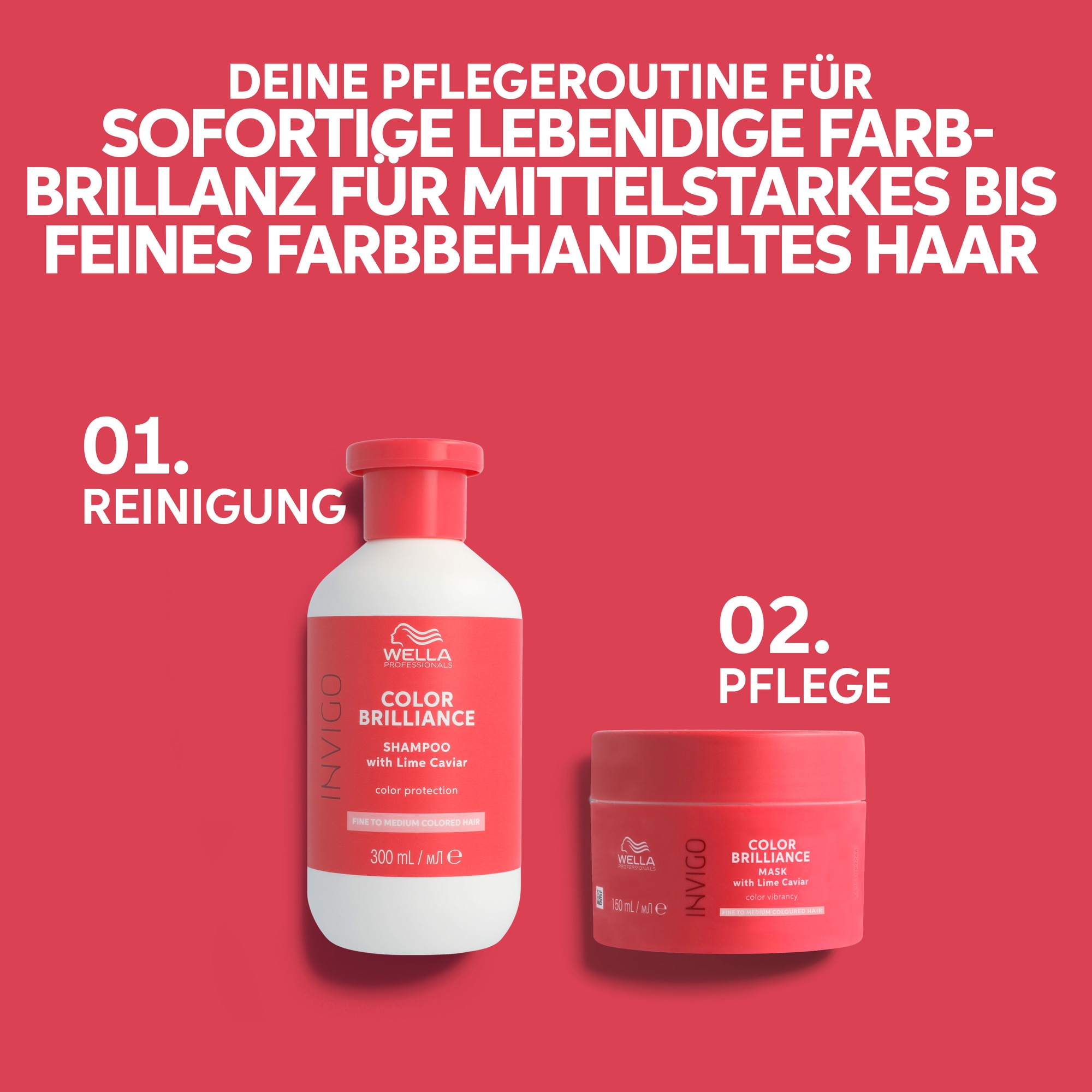 Wella Professionals Haarmaske »Color Brilliance Mask fein« intensiver Farbschutz, verstärkt Glanz, pflegend