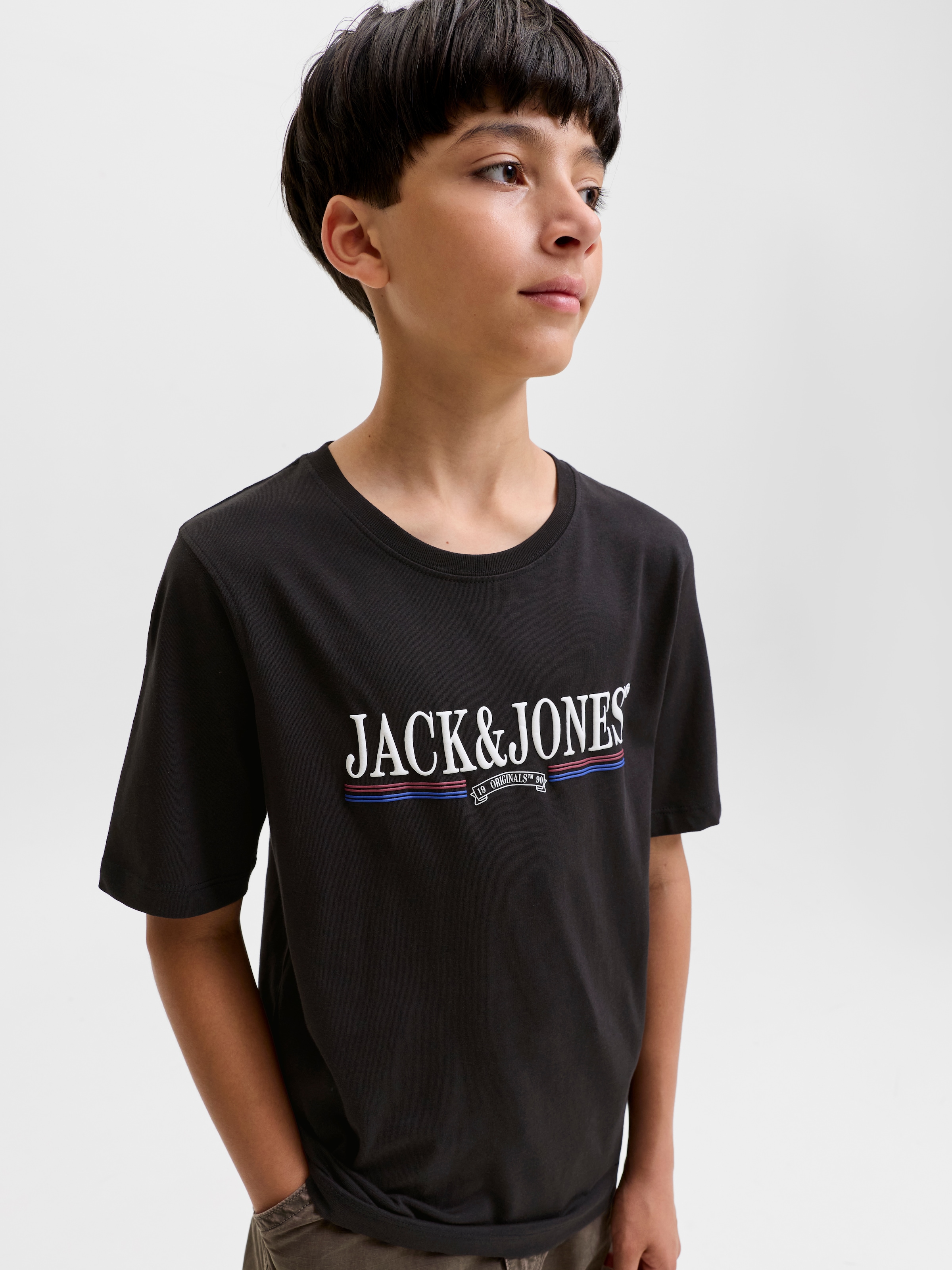 Jack & Jones Junior Rundhalsshirt »JORFREDERIKSBERG GRAPHIC BOX TEE SS JNR« Baumwolle, regular fit