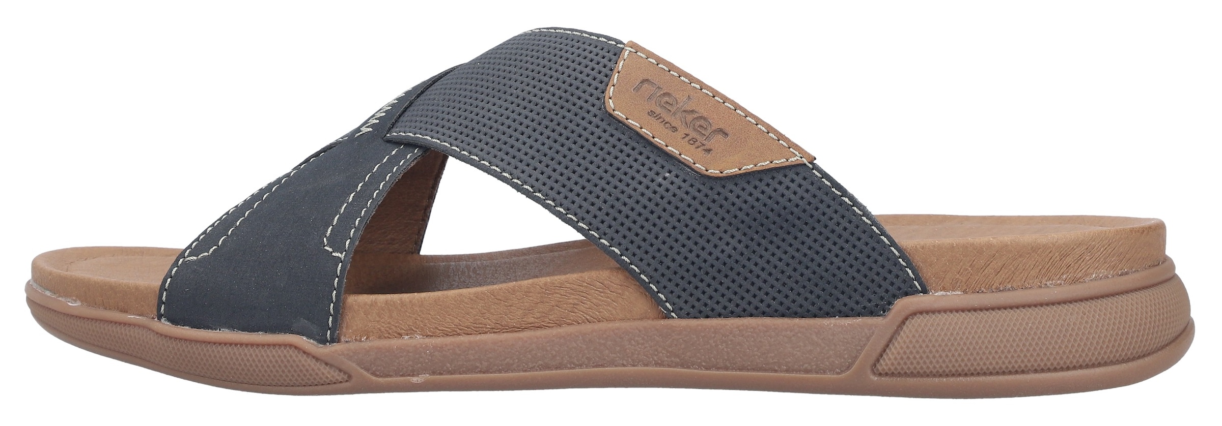 Rieker Pantolette  Sommerschuh, Hausschuh, Urlaubsschuh in bequemer Form