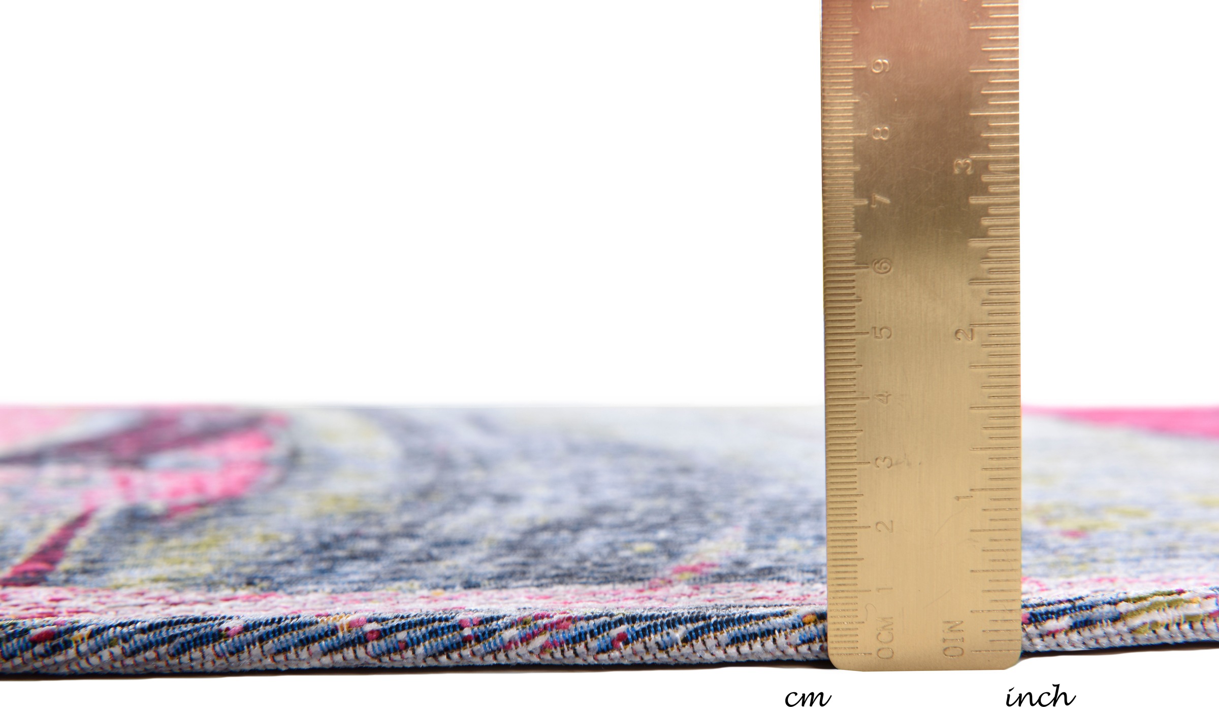 Gino Falcone Teppich »Cosima-111«, rund, 3 mm Höhe, flachgeweber Jaquard-Teppich, mit Chenillegarn, modernes Design