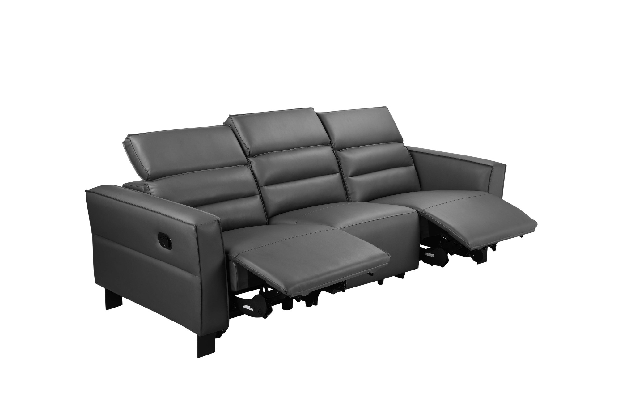 Places of Style 3-Sitzer »Carpari, 224cm, manuelle od. elektrische Relaxfunktion in 2 Sitzen«, mit USB-A/C, Kopfteilverstellung, Echtleder, Kunstleder, Webstoff