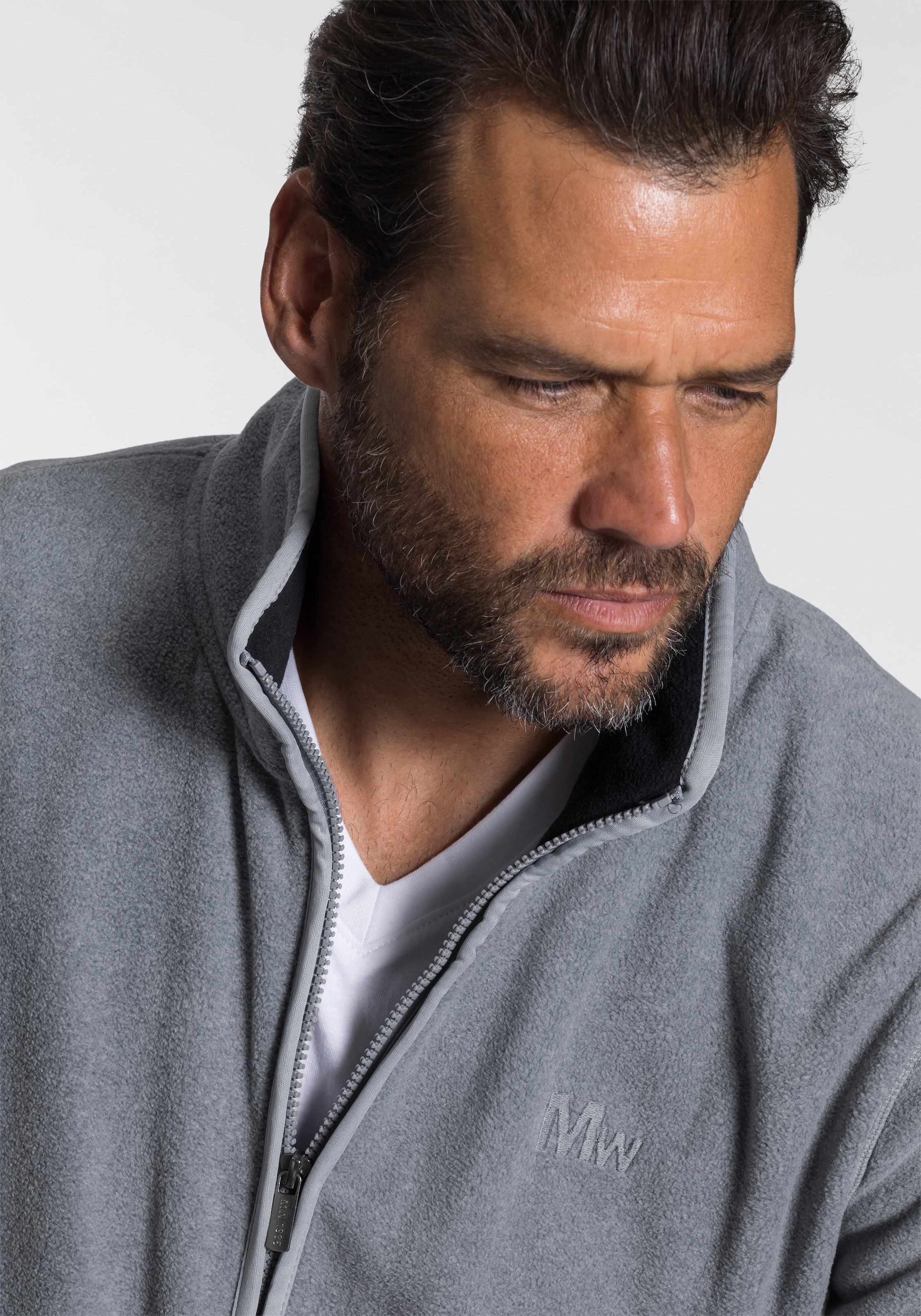 Man's World Fleecejacke, für die Übergangszeit, aus Fleece, casual Look, schnelltrocknend
