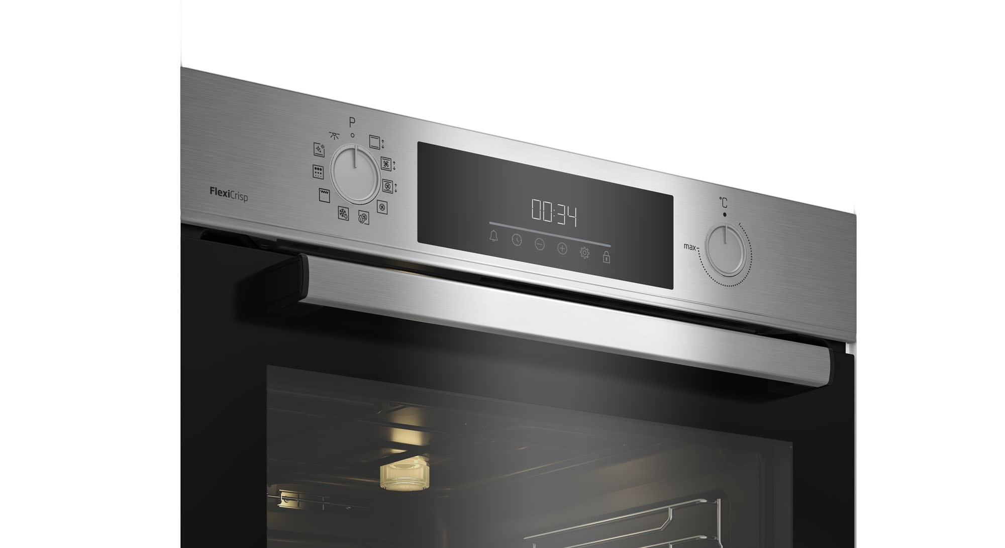 BEKO Backofen-Set »BBSM12320XMPEF« mit 1-fach-Teleskopauszug Pyrolyse-Selbstreinigung