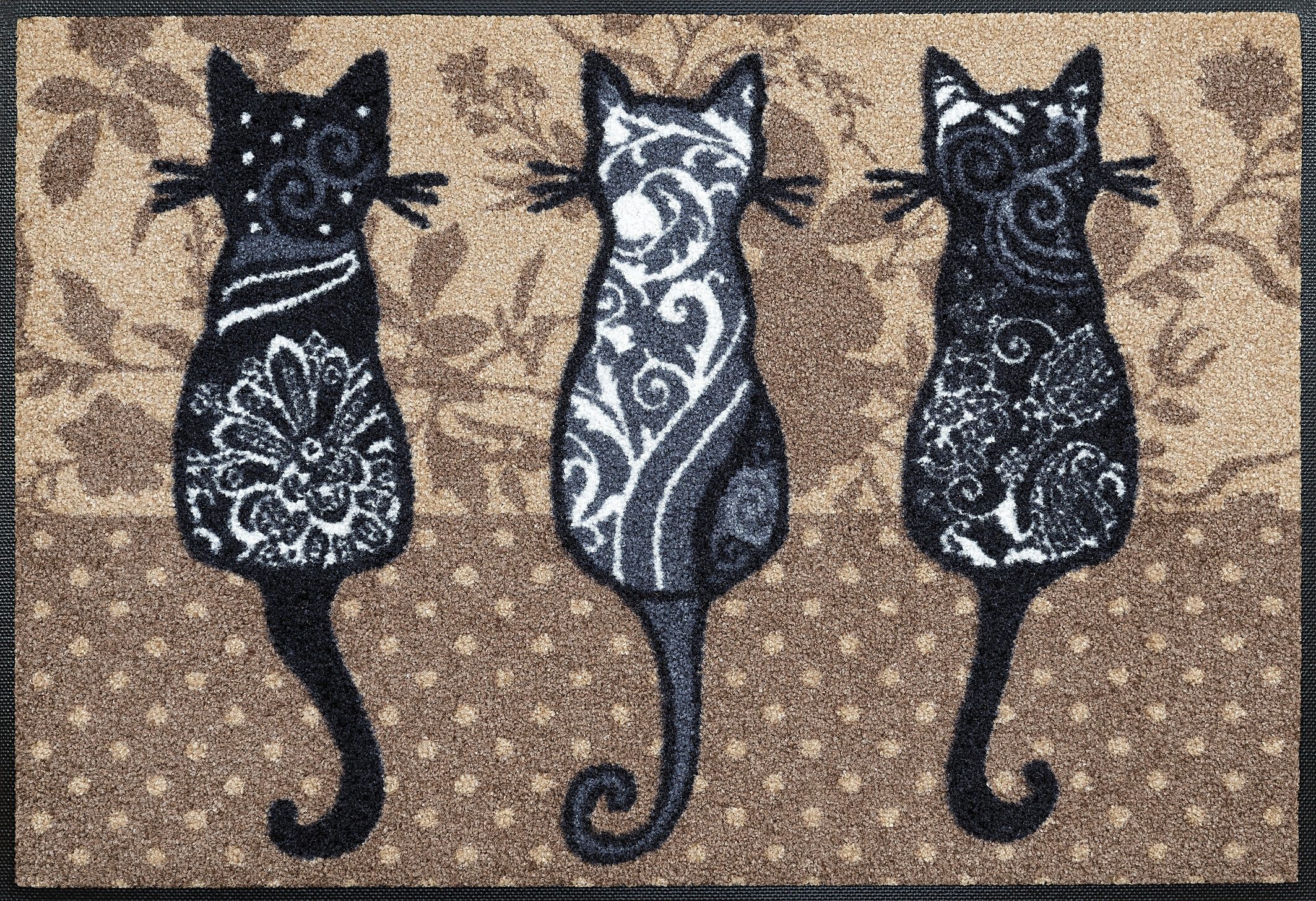 wash+dry by Kleen-Tex Fußmatte Katzenbande, rechteckig, günstig online kaufen