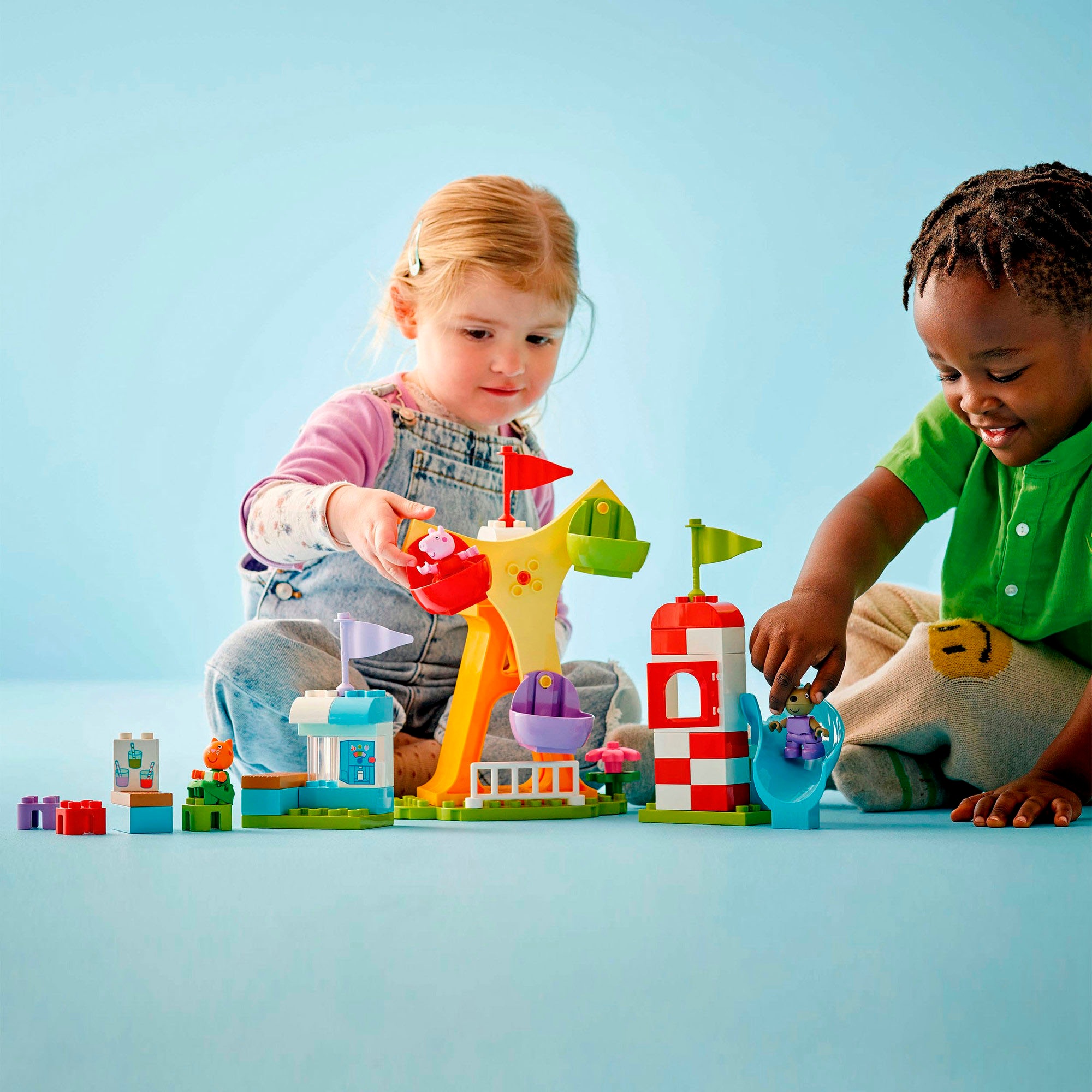 LEGO® Konstruktionsspielsteine »Jahrmarkt (10453), LEGO® DUPLO Peppa Pig«, (53 St.), Made in Europe