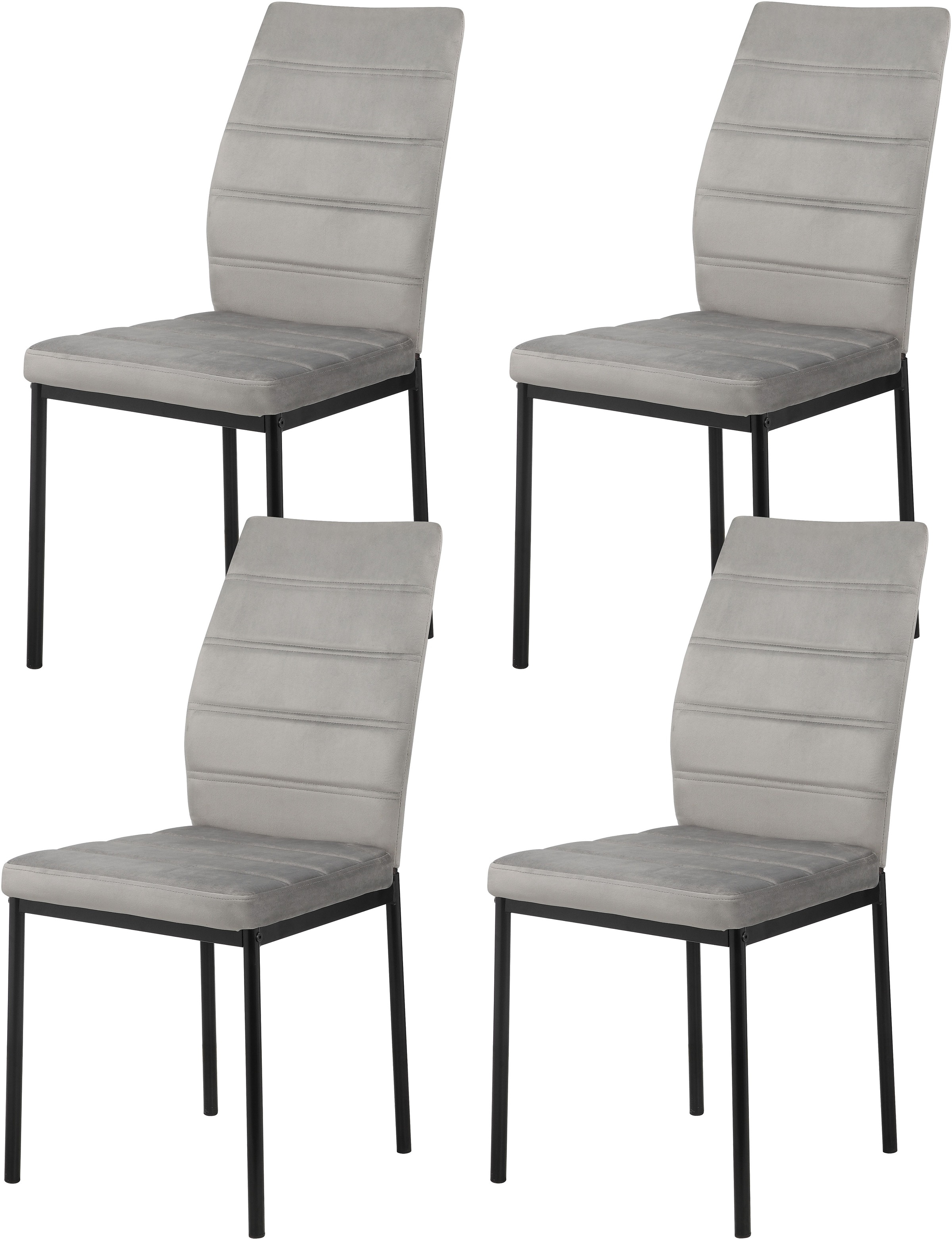 INOSIGN Esszimmerstuhl »CRESSWELLE«, (Set), 4 St., Samtvelours, Polsterstuh günstig online kaufen