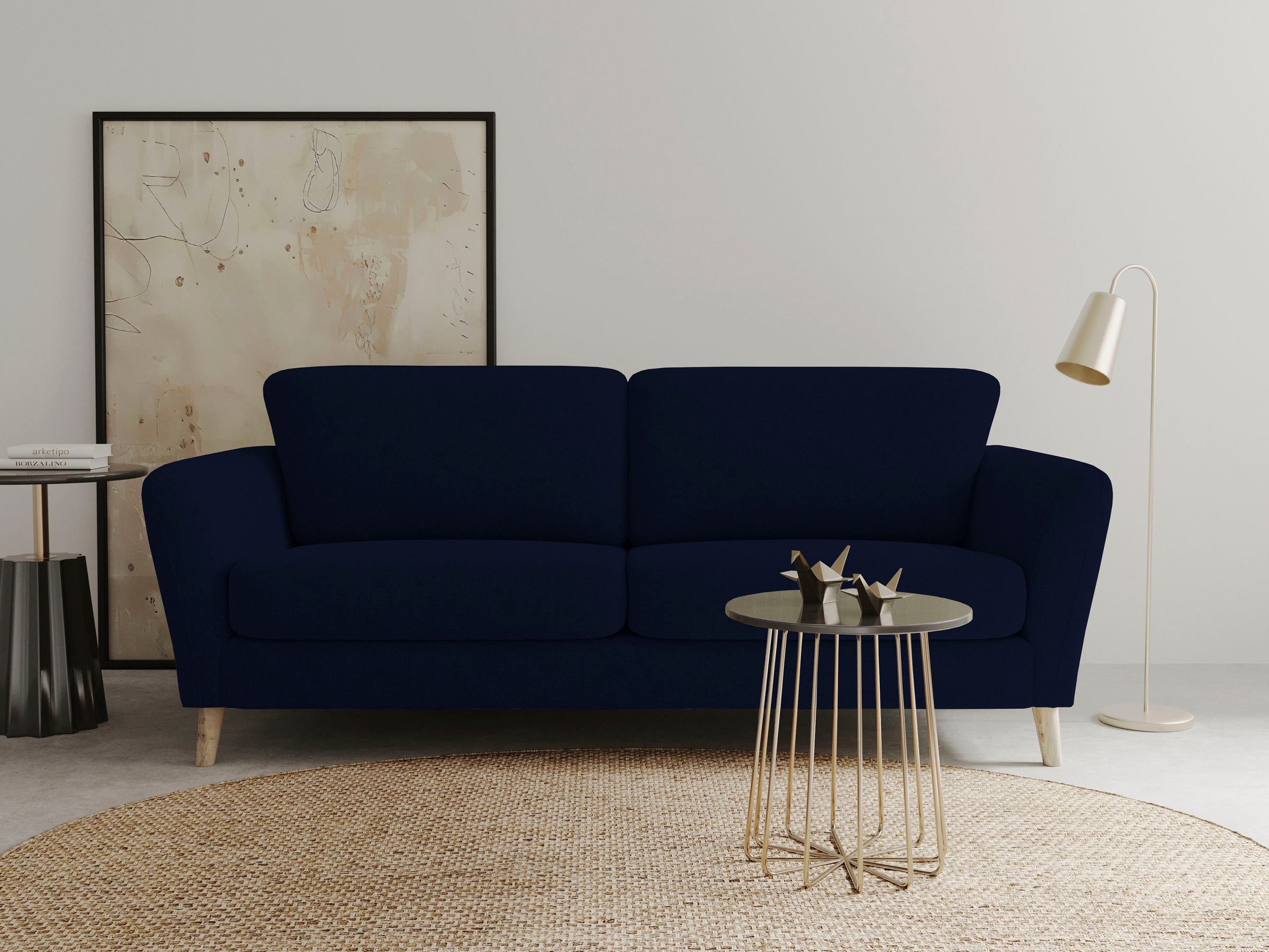 Home affaire 3-Sitzer »MARSEILLE 3er Sofa 206 cm, Cord, Flachgewebe, Strukt günstig online kaufen