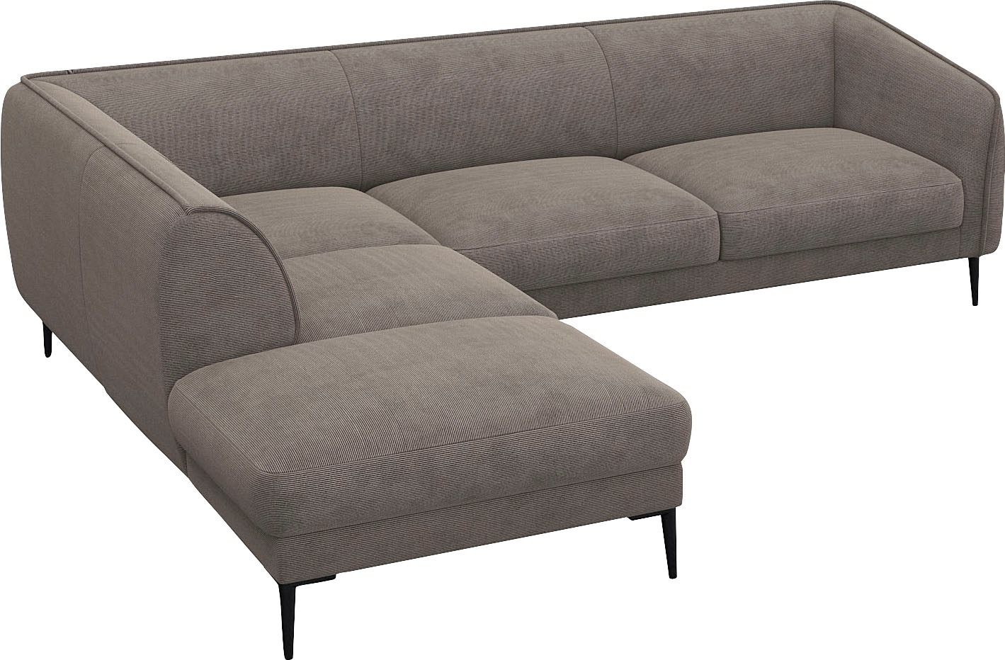 FLEXLUX Ecksofa »Belle Designsofa, L-Form, B/T 268/209 cm«, Skandinavisches günstig online kaufen