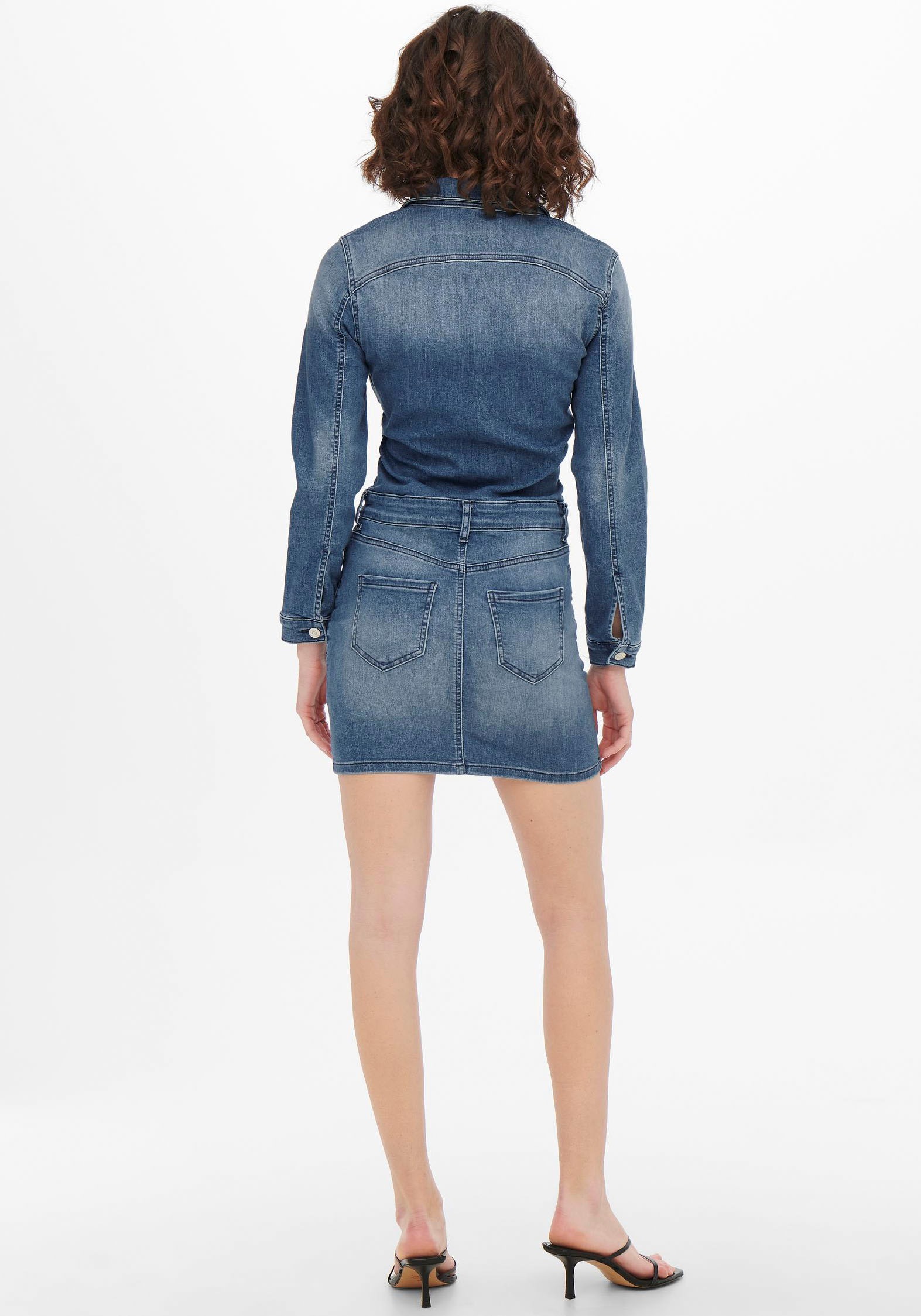 ONLY Jeanskleid »ONLBLUSH LS STRETCH DNM DRESS ADD« online bei