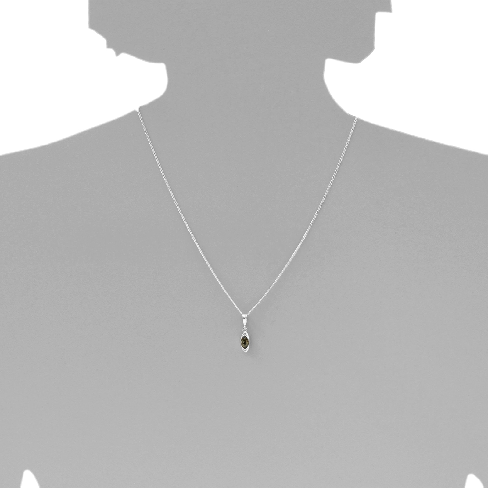 OSTSEE-SCHMUCK Kette mit Anhänger »Ostsee-Schmuck Kette mit Anhänger Telia Kette mit Anhänger Telia«, (2 tlg.)