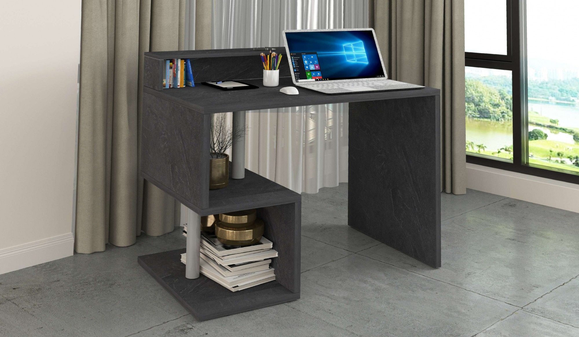 INOSIGN Schreibtisch »Esse, modernes Design«, in verschiedenen Breiten, mit und ohne Monitoraufsatz, Made in Italy