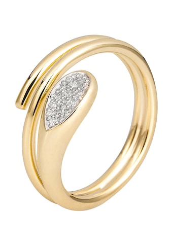 JOBO Fingerring, 585 Gold mit 16 Diamanten kaufen