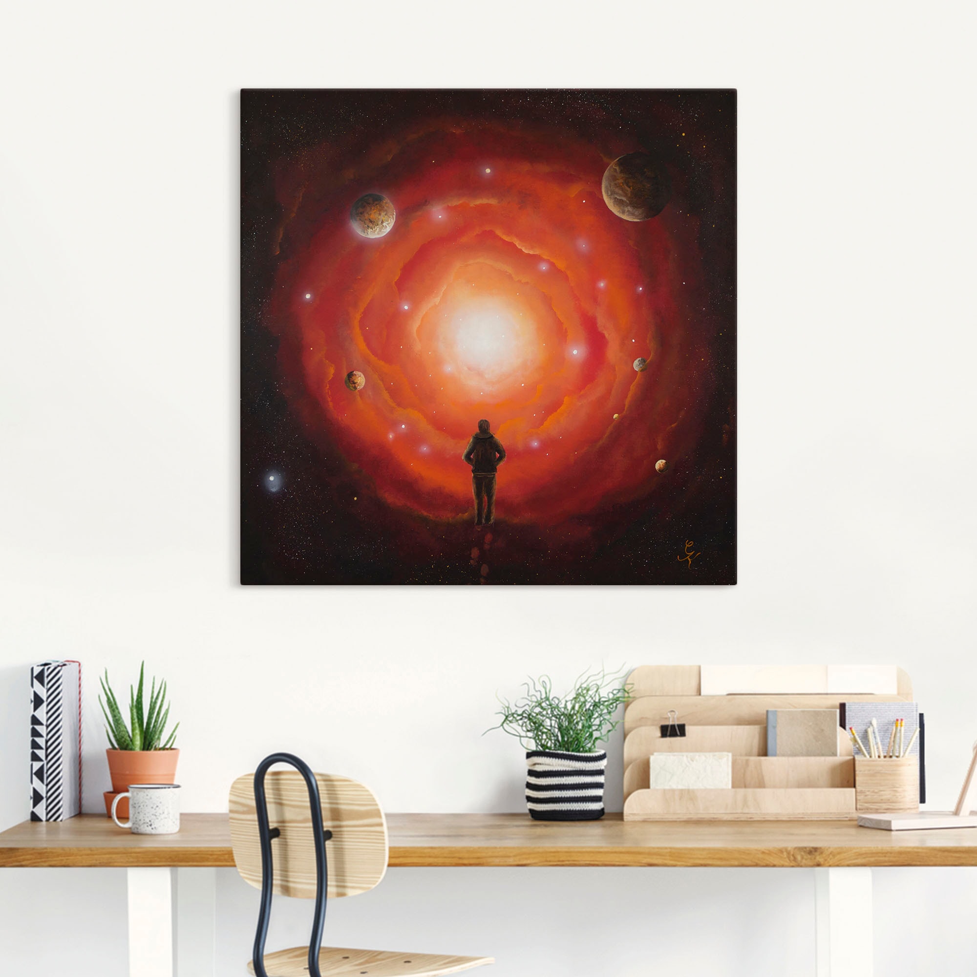 Artland Wandbild »Ausblick«, Bilder von Planeten, (1 St.), als Alubild, Leinwandbild, Wandaufkleber oder Poster in versch. Größen