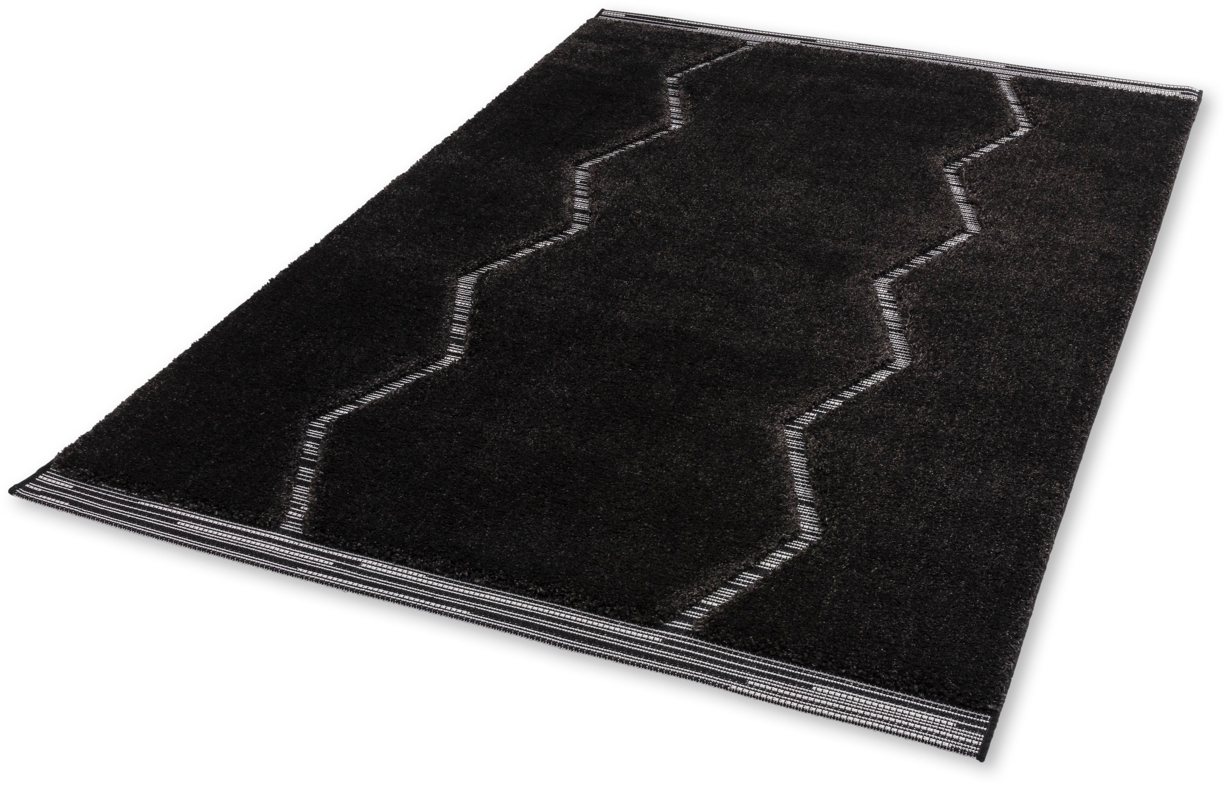 SCHÖNER WOHNEN-Kollektion Hochflor-Teppich »Winsome 6318-243«, rechteckig, 25 mm Höhe, Langflor, Hoch Tief Struktur, Wohnzimmer, Schöner Wohnen Kollektion