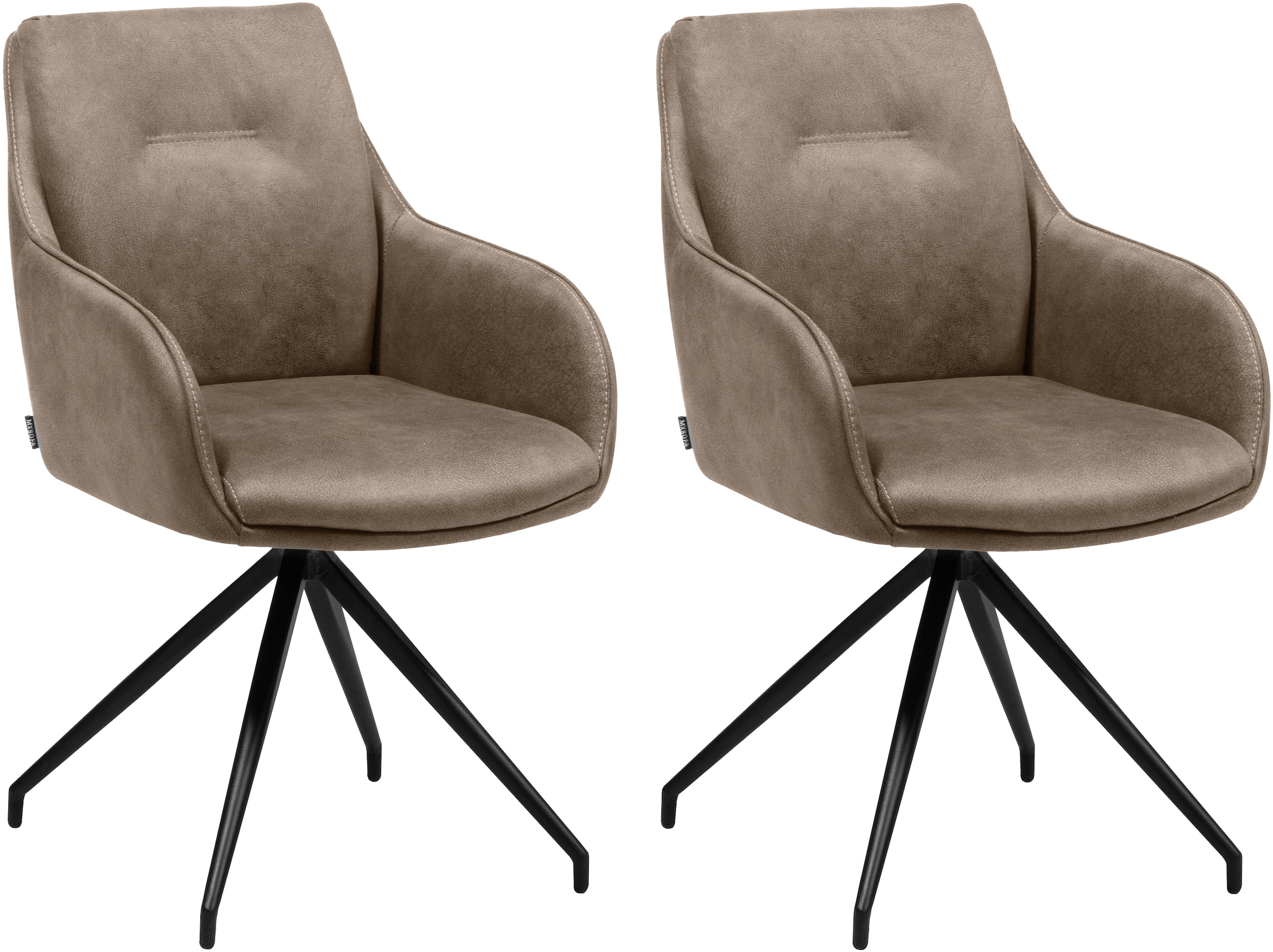 OMG Design Esszimmerstuhl »Tijn«, (Set), 2 St., Stoff, Drehstuhl, Armlehnen günstig online kaufen