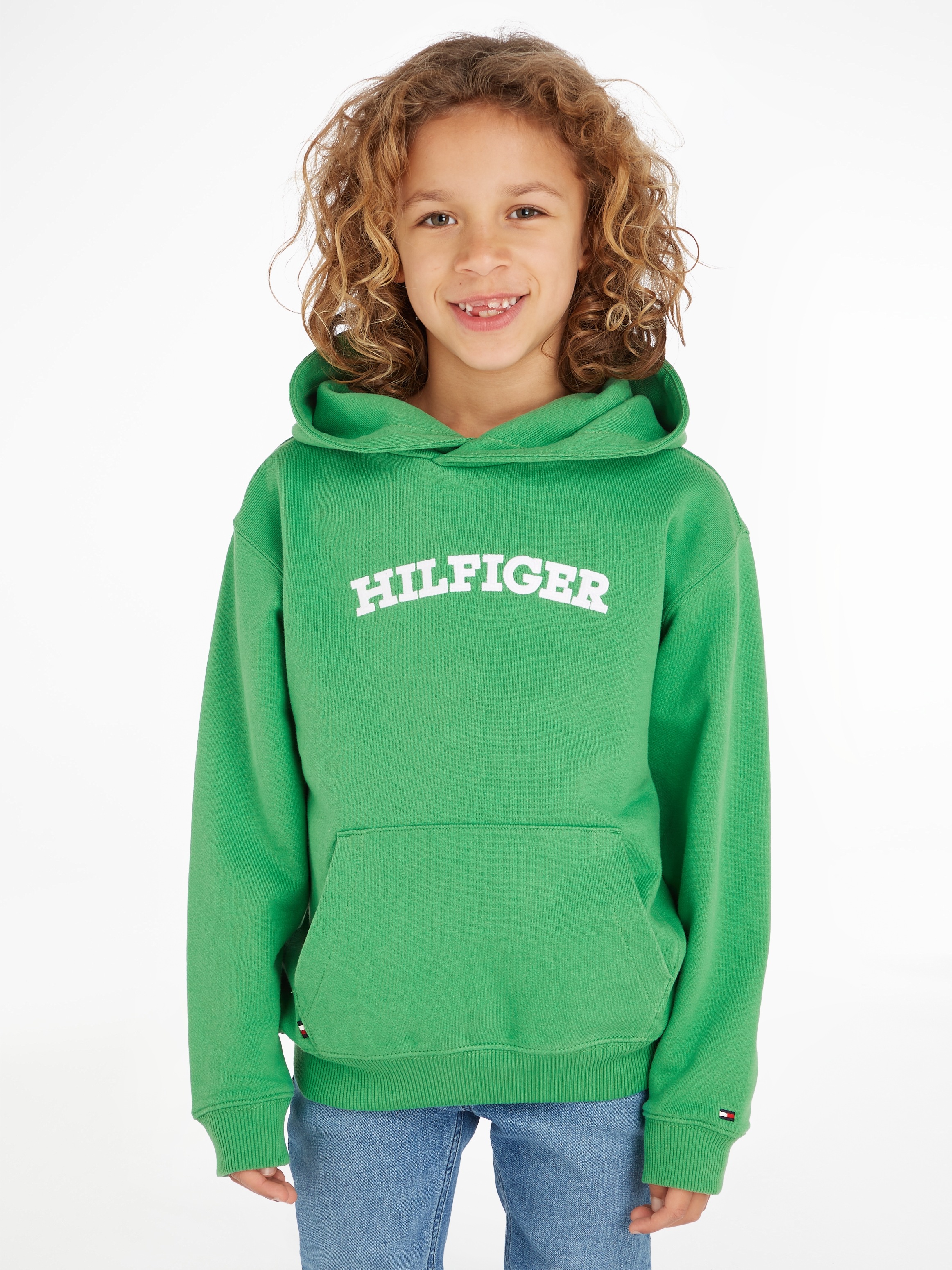 Tommy Hilfiger Kapuzensweatshirt »HILFIGER ARCHED HOODIE«, mit Hilfiger Logo -Schriftzug online bestellen