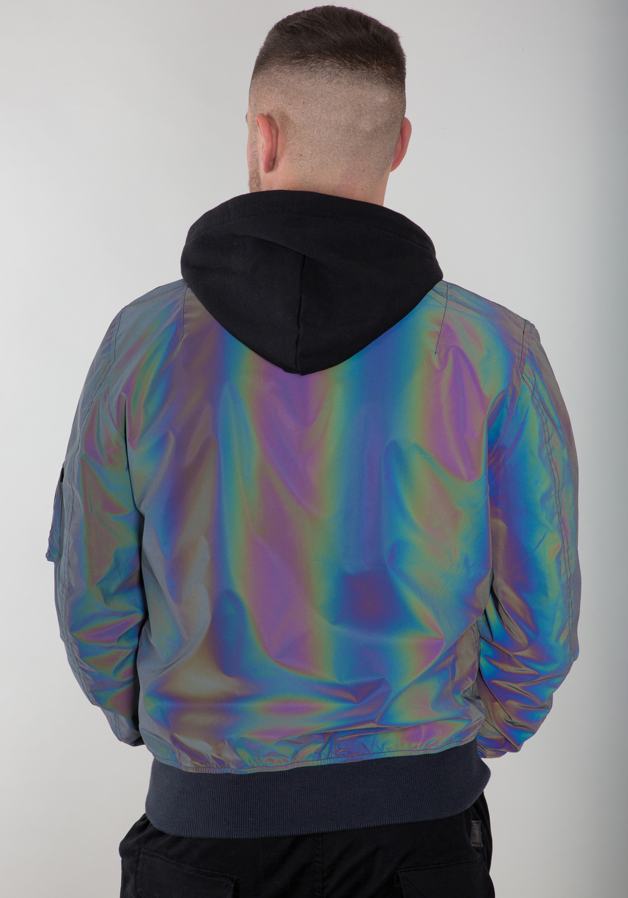 Alpha Industries Bomberjacke »Alpha Industries Men - Bomber Jackets MA-1 LW HD Rainbow Refl.«