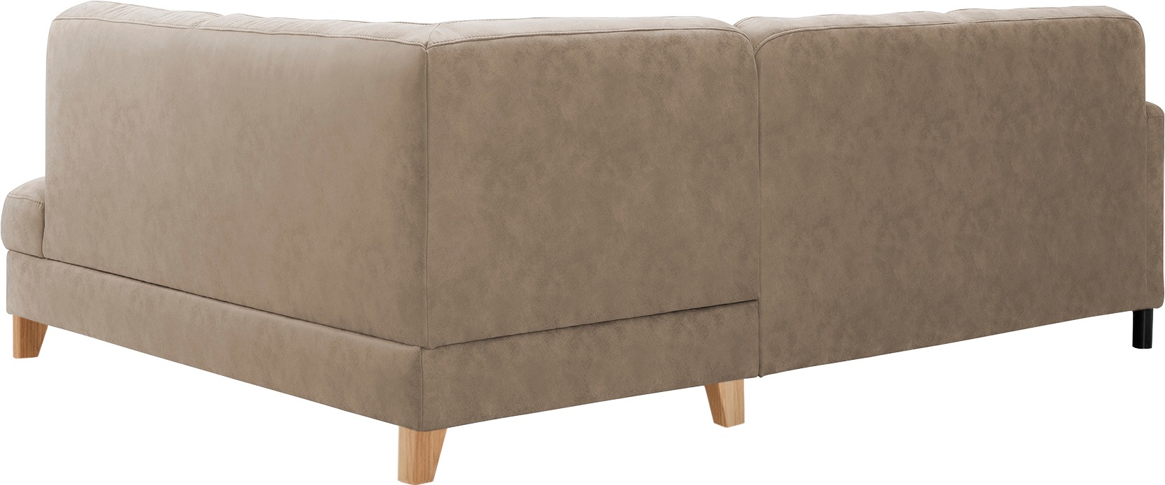 exxpo - sofa fashion Ecksofa »Elio, kompakt und komfortabel, bequem, zeitloses Design, L-Form«, wahlweise mit Bettfunktion und Bettkasten