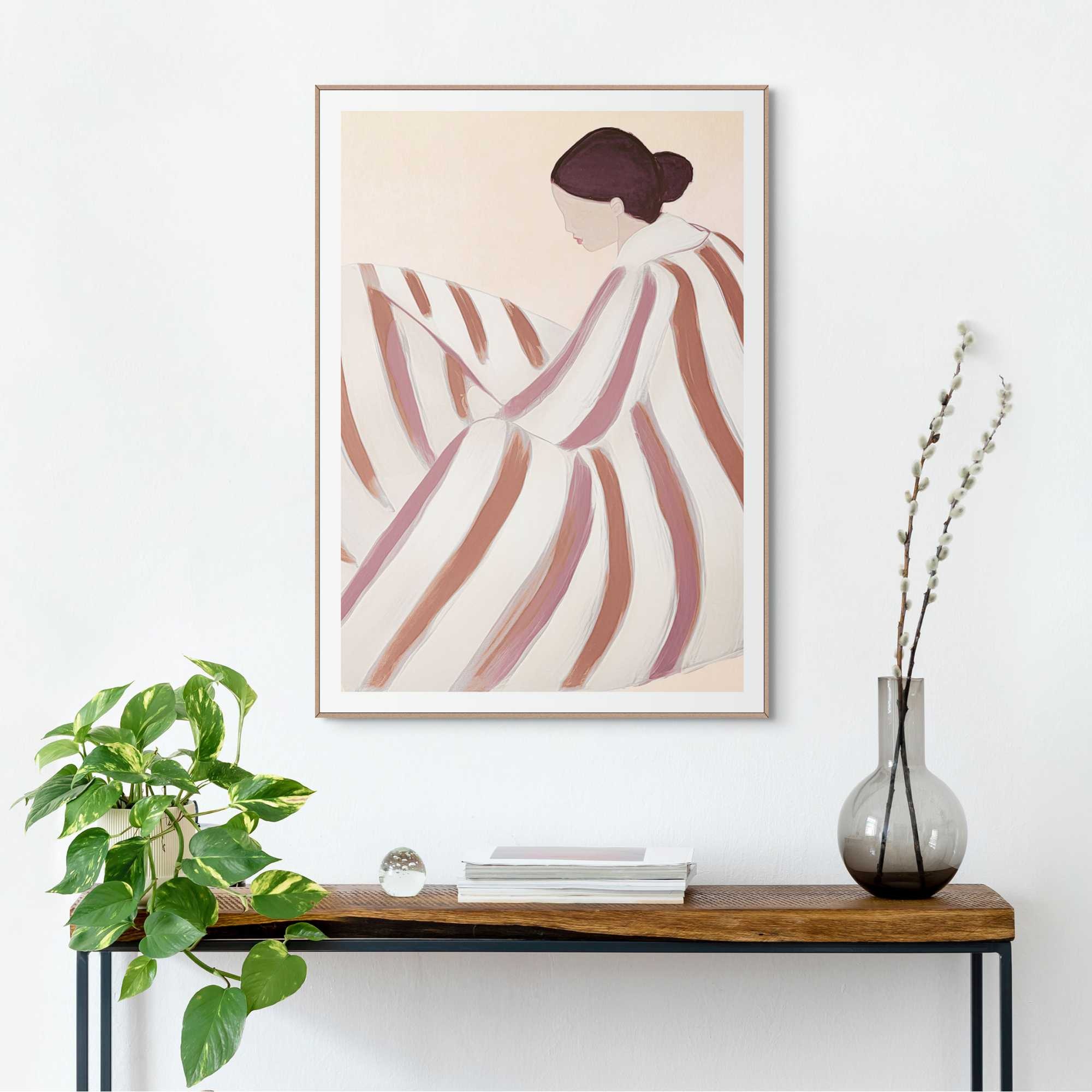 Reinders! Bild mit Rahmen »Striped Figure« günstig online kaufen