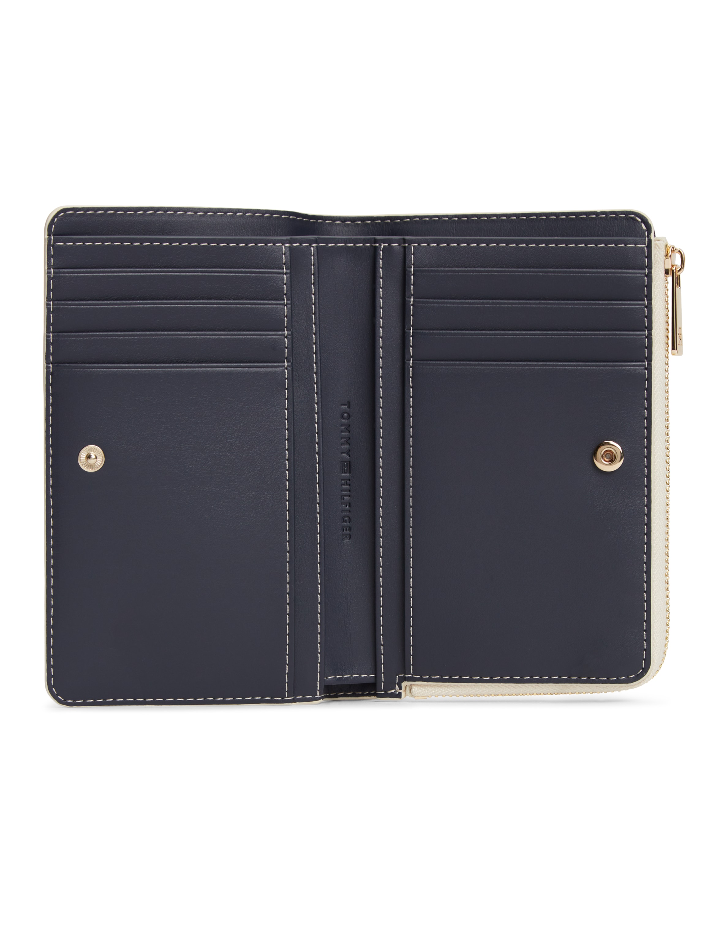 Tommy Hilfiger Geldbörse »TH ICON BIFOLD WALLET MONOPLAY« Damen Geldbeutel, Portemonnaie mit TH-Schmucklogo