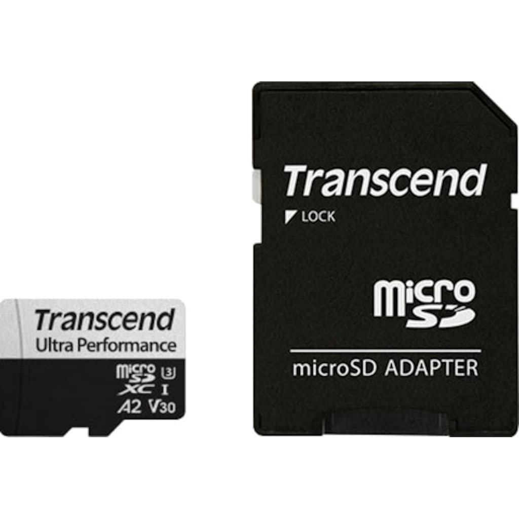 Transcend Speicherkarte »microSDXC 340S 128 GB«, (UHS Class 10 160 MB/s Lesegeschwindigkeit)