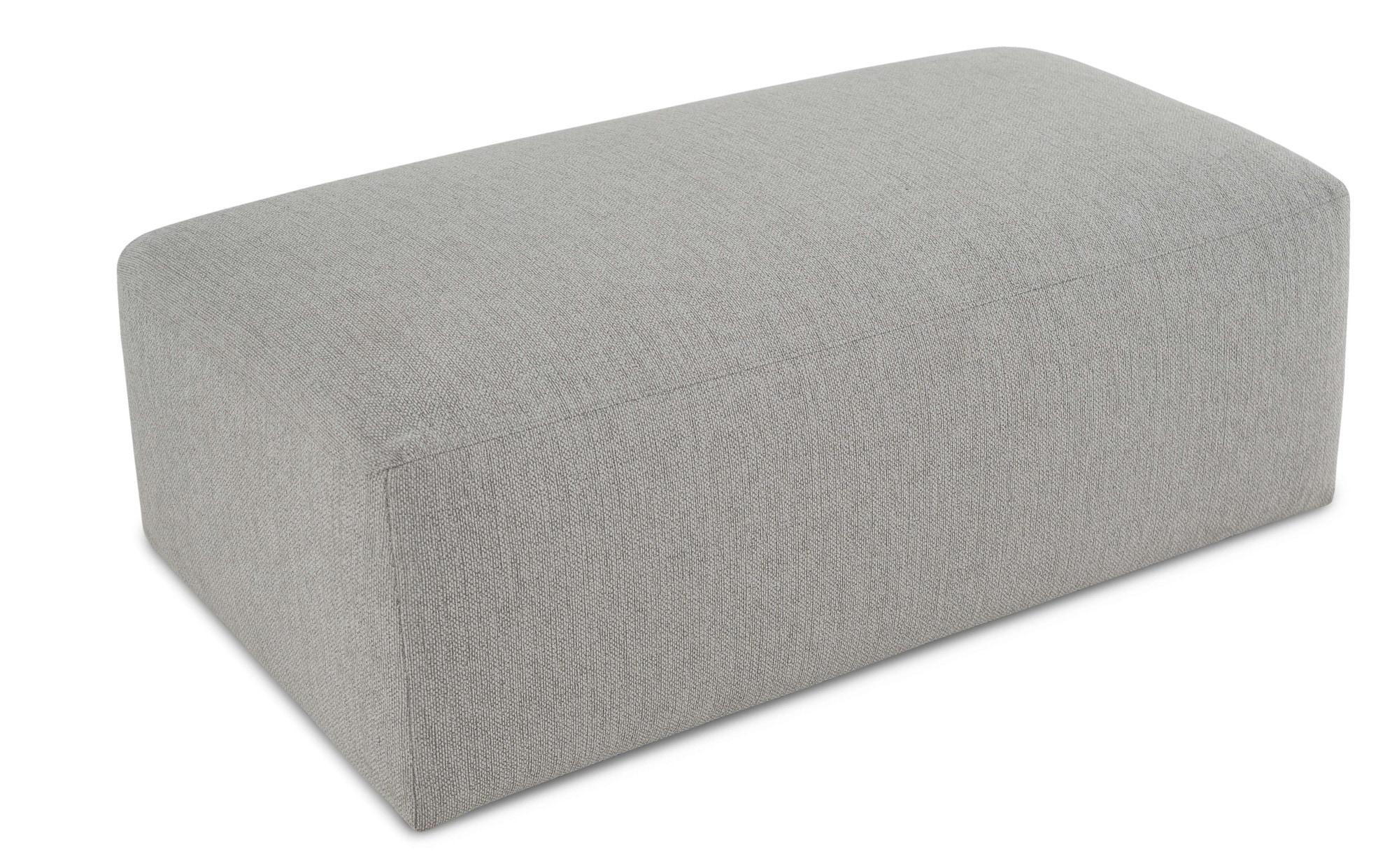 OTTO home Polsterhocker »Koa Pouf, Webstoff, Cord, Struktur, Chenille« Wellenunterfederung, weicher Lounge-Sitzkomfort