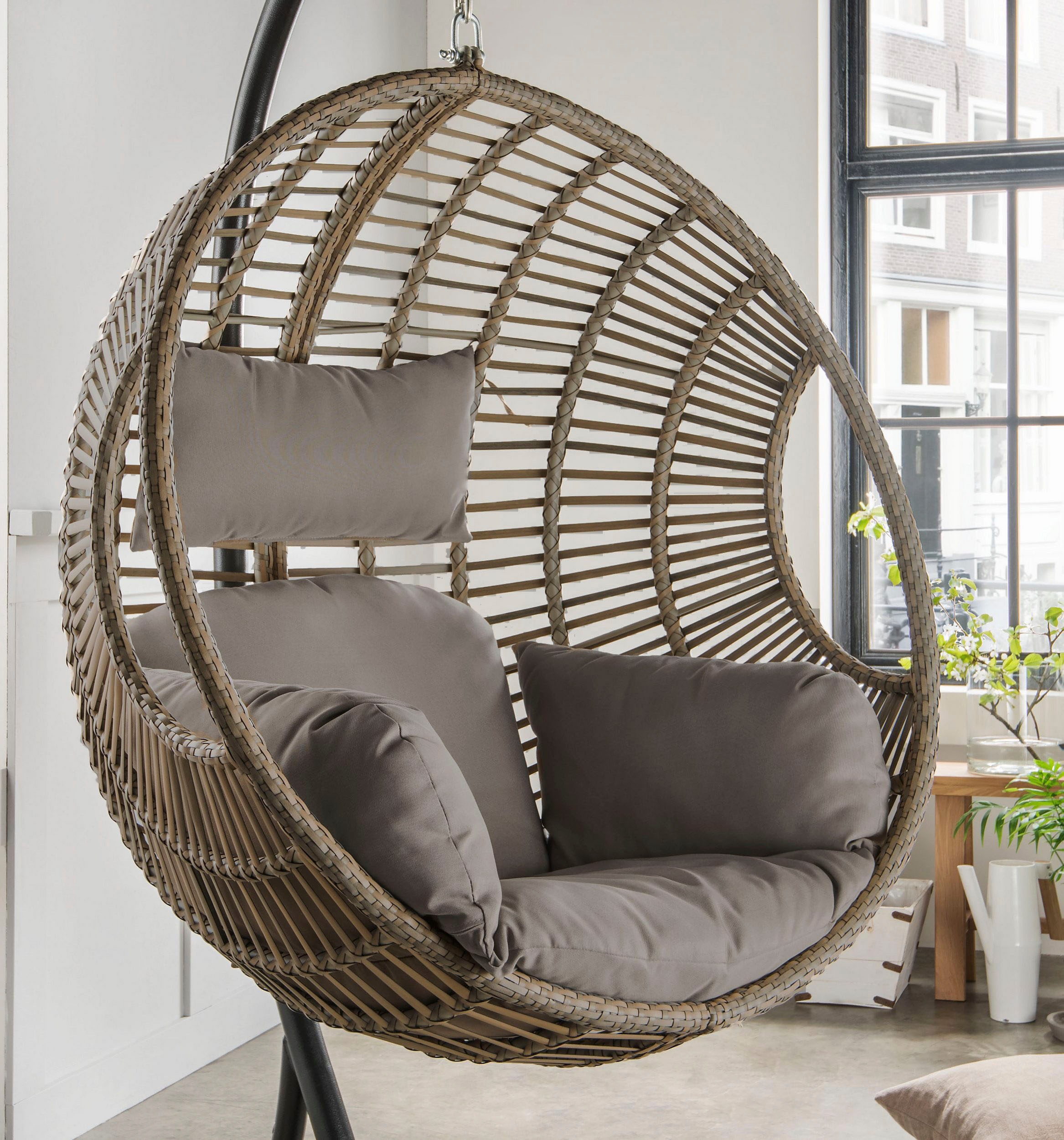 Destiny Hängesessel »COCO DE LUXE II«, Stahl, Aluminium, Polyrattan, mit Ge günstig online kaufen