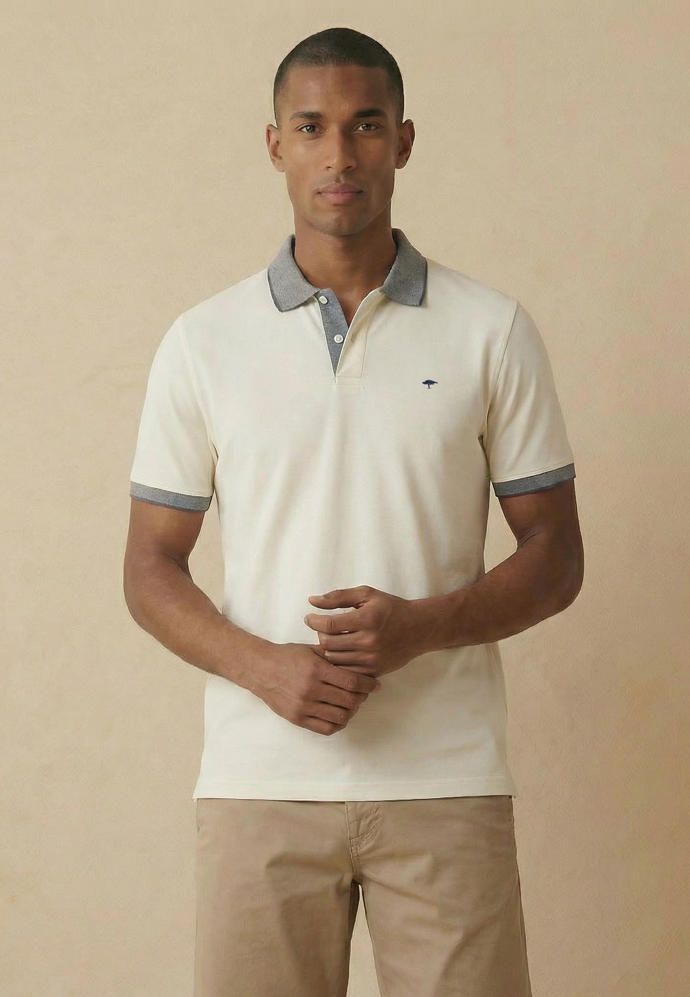 FYNCH-HATTON Poloshirt mit Logo Stickerei