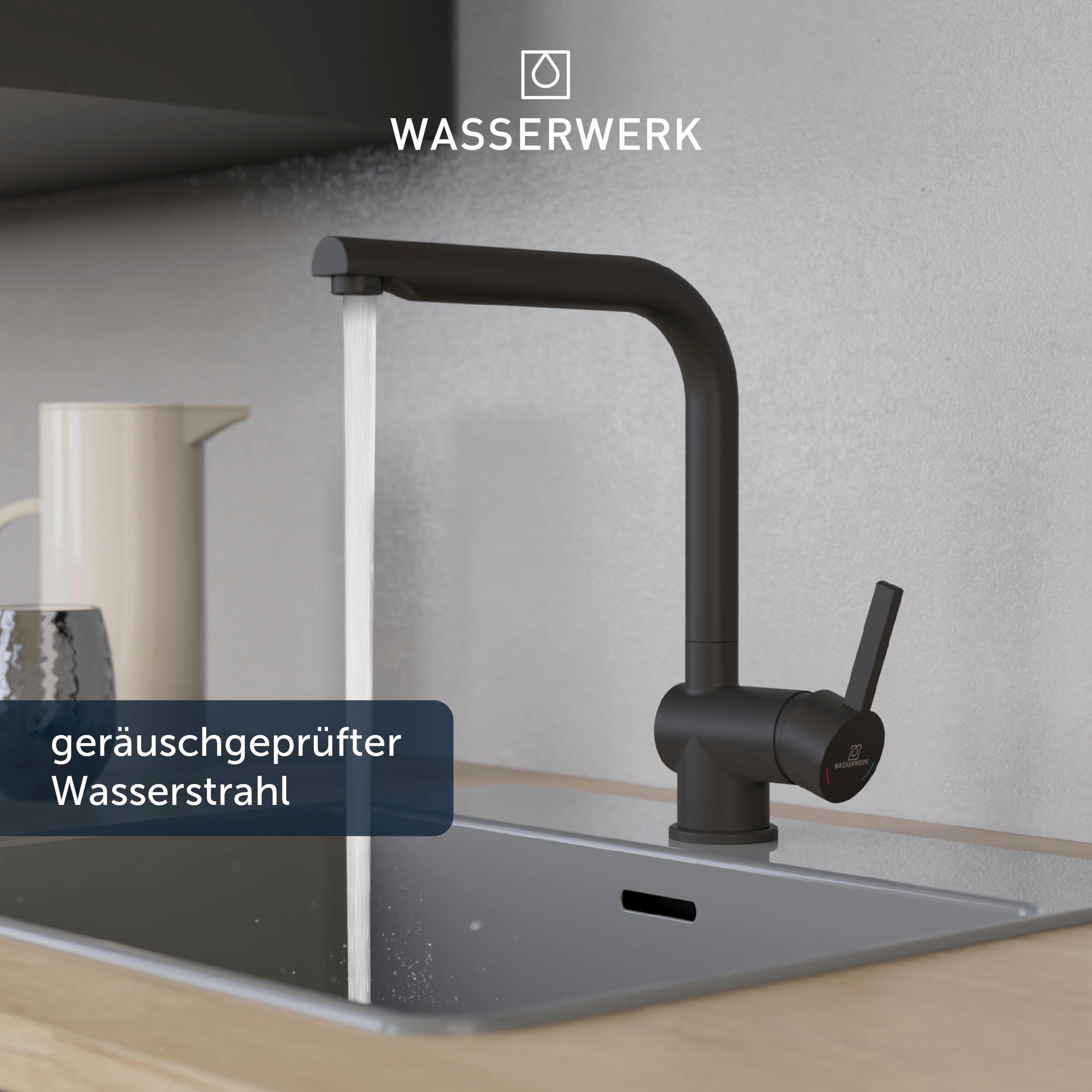 WASSERWERK Spültischarmatur »WK 4, Wasserhahn, Küche, Einhebelmischer«