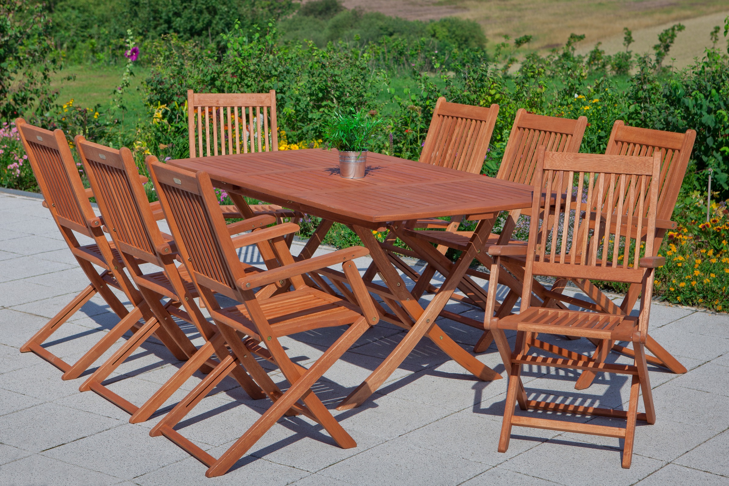 MERXX Garten-Essgruppe »»Rio«« Set, Geöltes Eukalyptusholz, 7 Stk. tlg. Aus günstig online kaufen