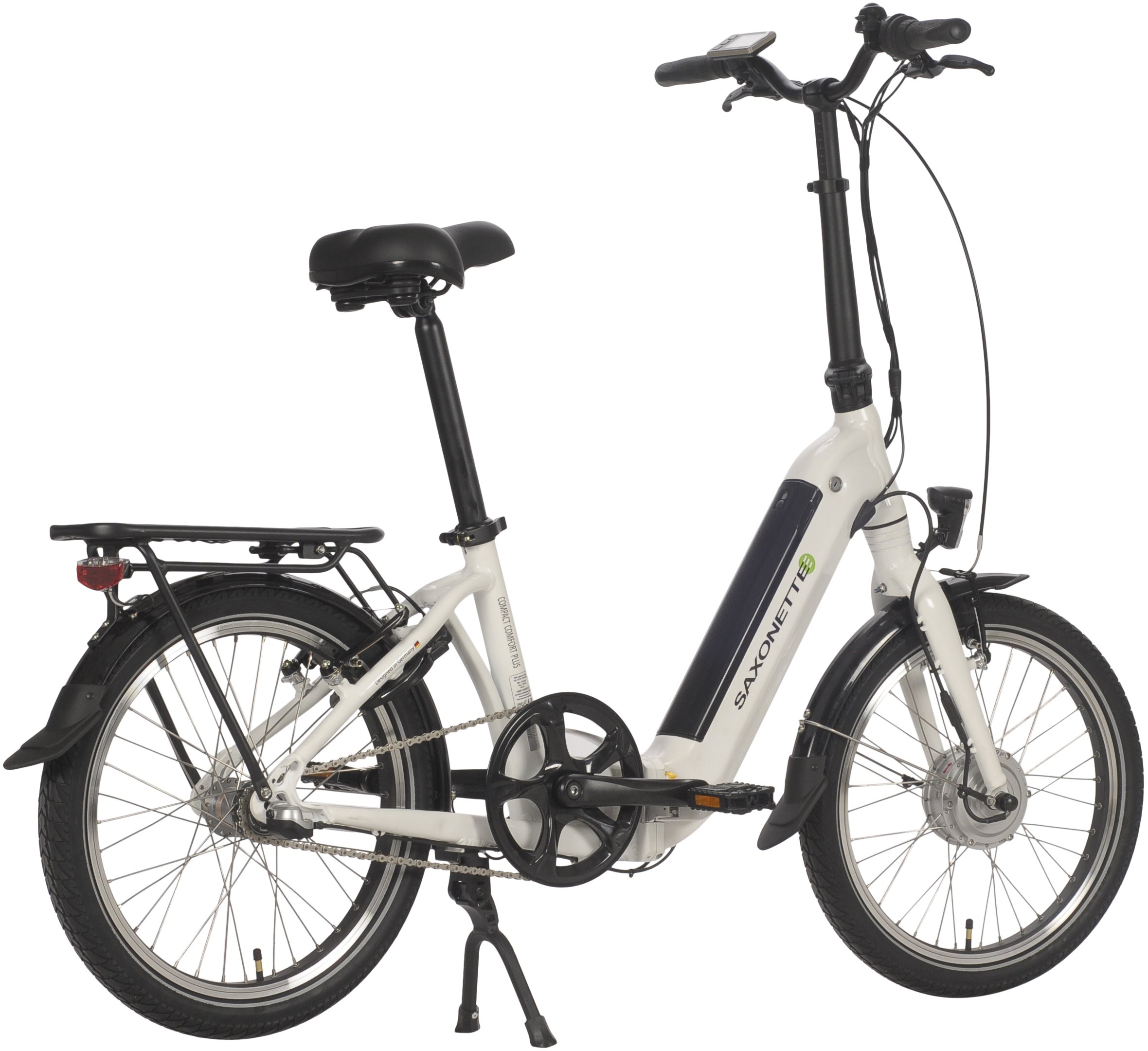 SAXONETTE E-Bike »Compact Comfort Plus«, 3 Gang, Frontmotor 250 W, (mit Akku-Ladegerät), Pedelec, Elektrofahrrad für Damen u. Herren