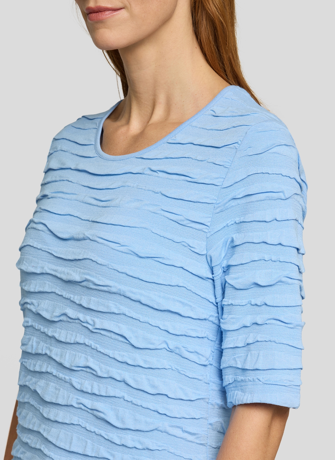 Rabe T-Shirt mit Struktur Muster