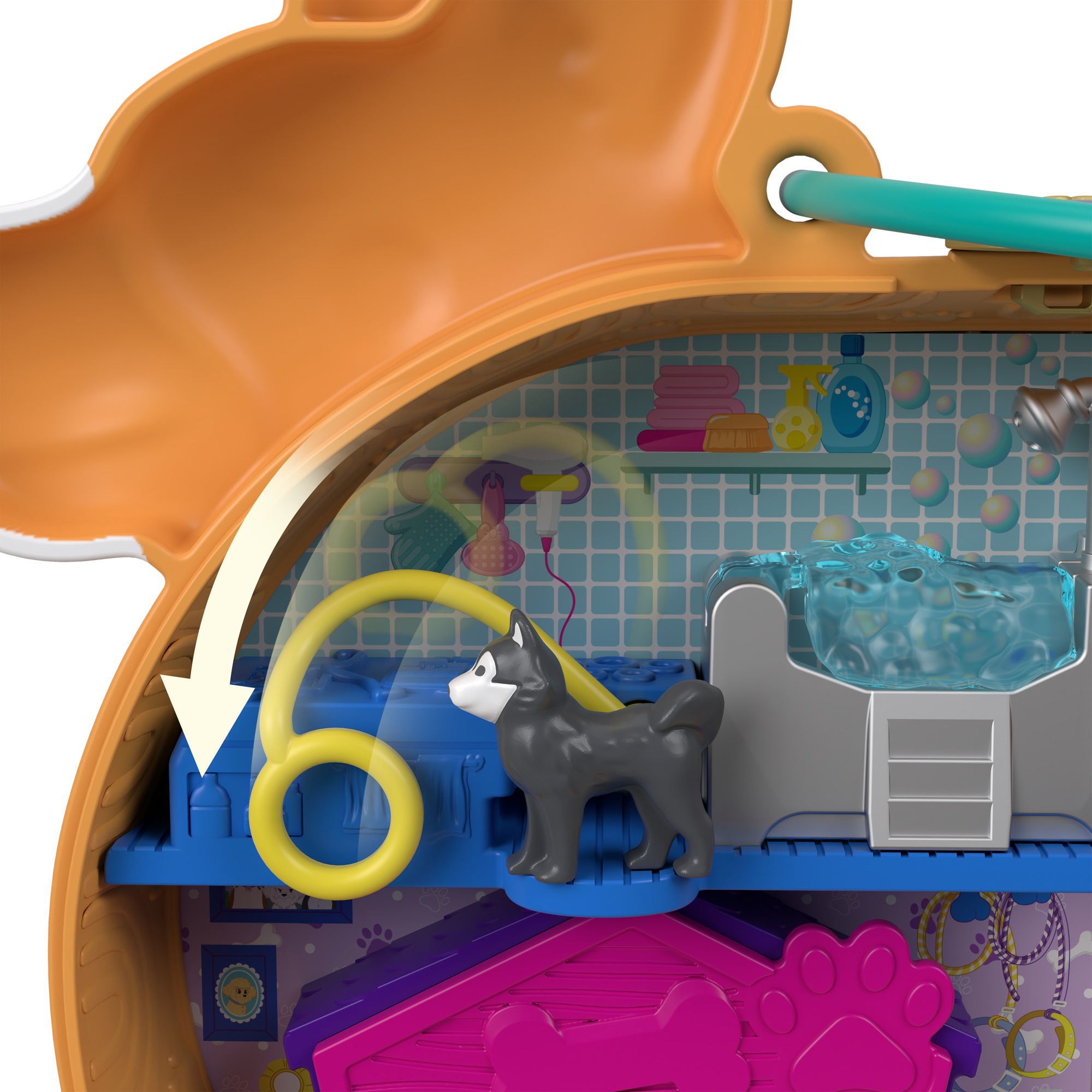 Polly Pocket Spielwelt »Corgi-Hundehotel Schatulle«, Sammelfigur