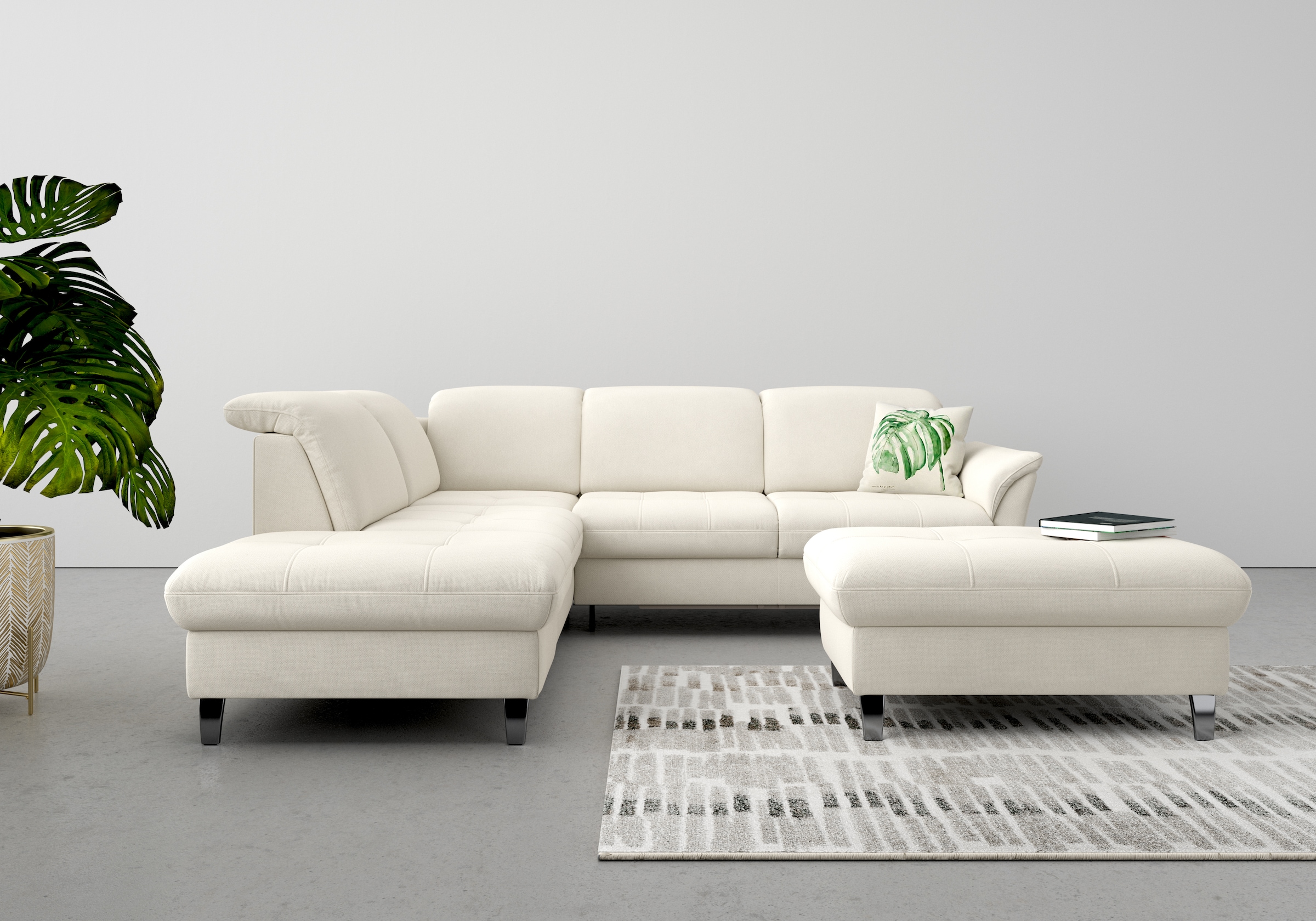 sit&more Ecksofa »Maggiore L-Form«, wahlweise mit Kopfteilverstellung, Bett günstig online kaufen