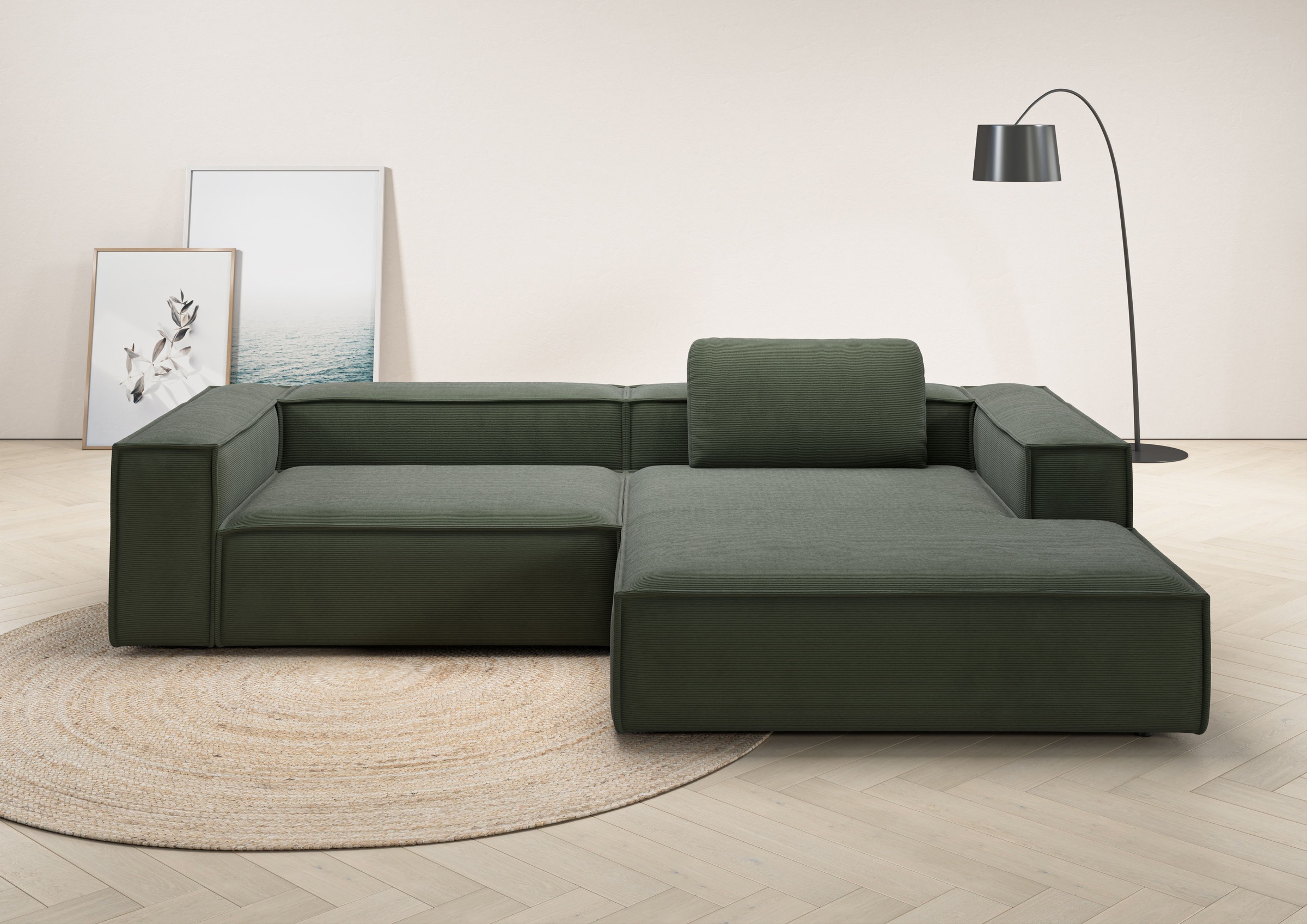 Places of Style Ecksofa »Watertown, modernes XXL L-Form, 306 cm breit«, Gro günstig online kaufen