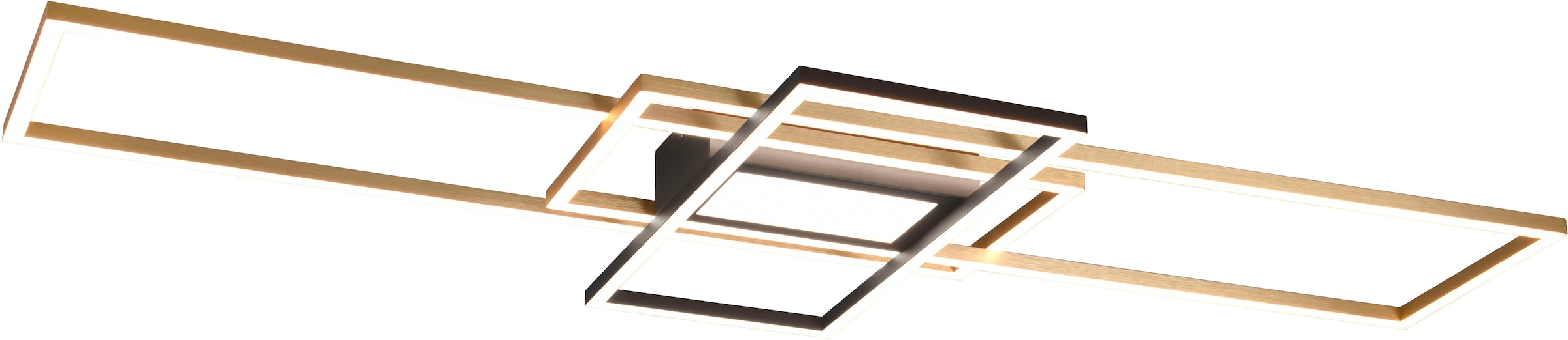TRIO Leuchten LED Deckenleuchte »Irvine«, 1 flammig, Leuchtmittel LED-Board | LED fest integriert, Deckenlampe mit Fernbedienung, Lichtfarbe einstellbar, dimmbar, Memory
