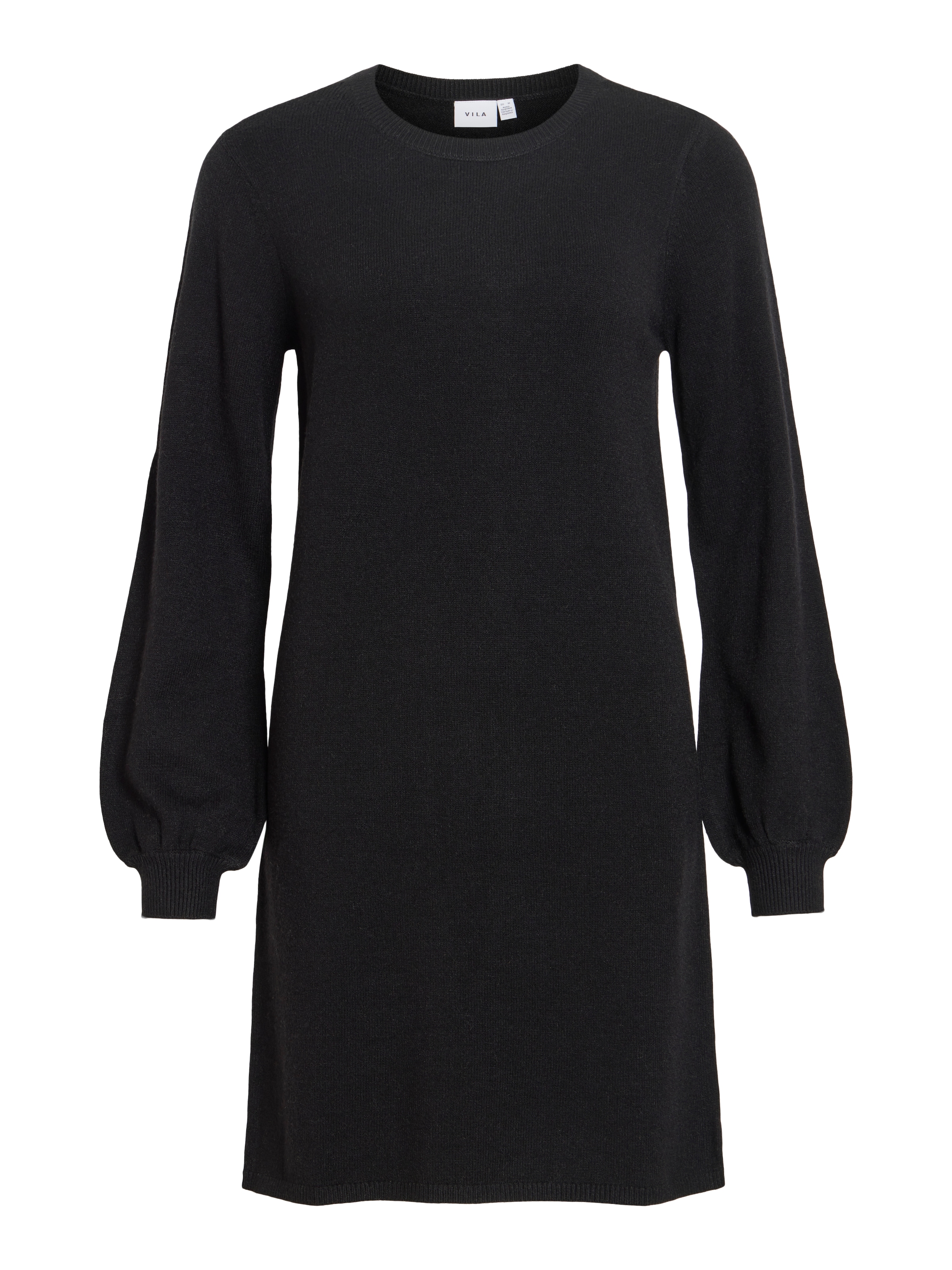 Vila Strickkleid »VIRIL L/S VOLUME SLEEVE KNIT DRESS-NOOS« Materialmix, normal geschnitten