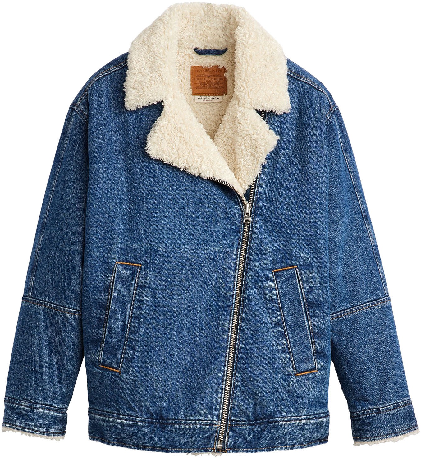 Levi's® Jeansjacke »SHERPA FLIGHT JACKET«, ohne Kapuze, mit Sherpa-Futter