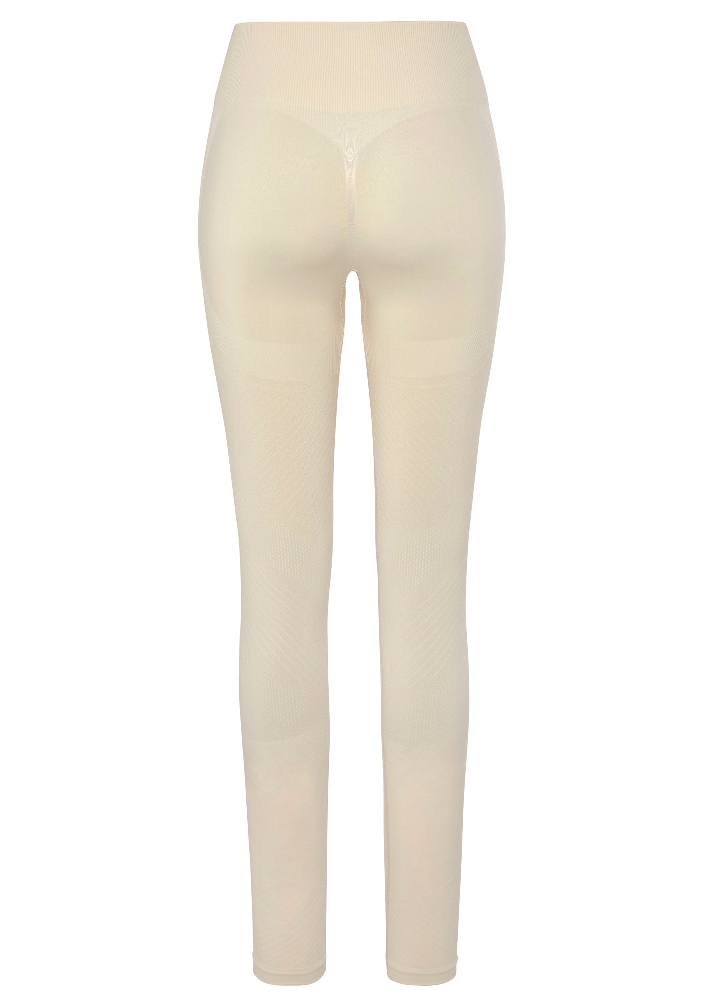 LASCANA Seamless Leggings »Po Push Up«, mit Rippstruktur und Shapingeffekt, Sporthose, Sportleggings