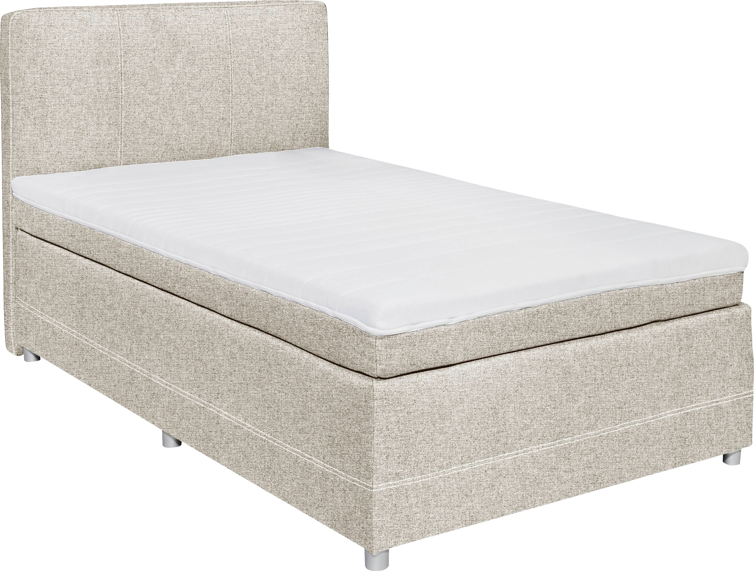 ED EXCITING DESIGN Boxspringbett »Luanda«, wahlweise mit Matratze und Topper