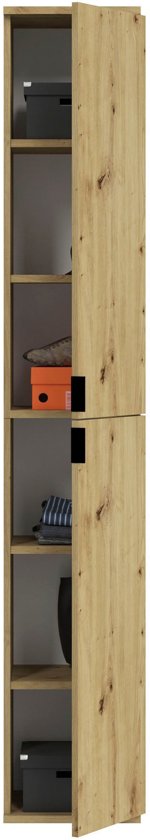 INOSIGN Garderoben-Set »Trondheim, Breite 212 cm, 5-teilig, bestehend aus:«, (Set, 4 St.), 2x Garderobenschrank, 1 Kommode, 1 Garderobenstange, 1 Ablageboden