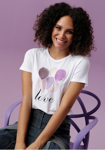 Aniston CASUAL T-Shirt, liebevolle mit Luftballons bedruckt, diese sind teilweise mit... kaufen