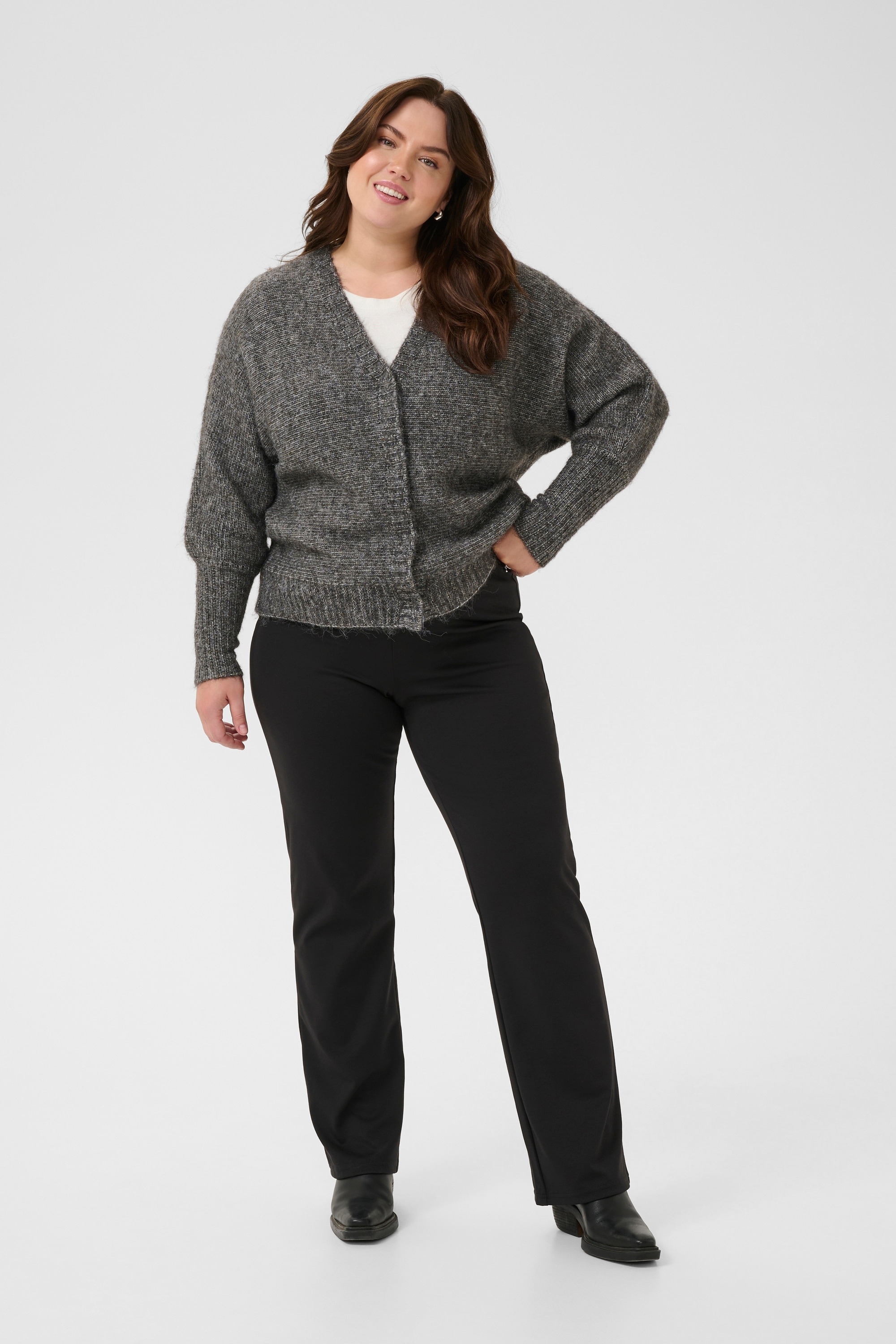 KAFFE Curve Strickjacke »Damen Strickjacke KCluma«