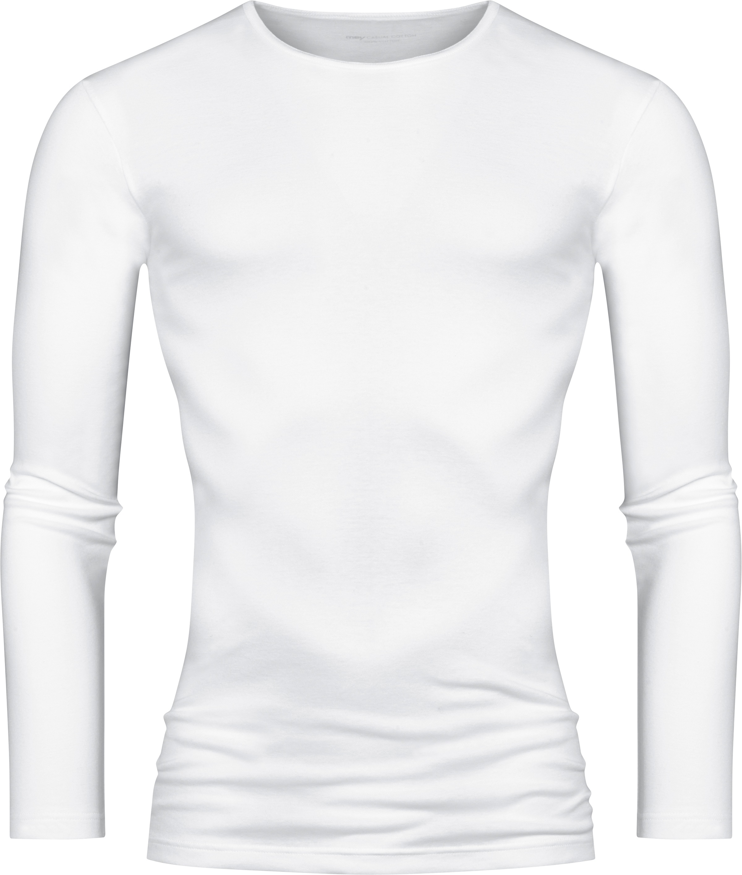 Mey Langarmshirt »CASUAL COTTON (K)«, Elastischer Halsabschluss